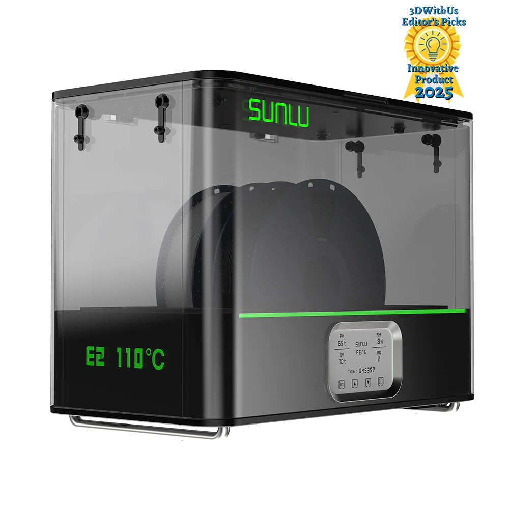 [20%off Offer] SUNLU FilaDryer E2, Up to 110℃, Professional Drying and Annealing, Born for Engineering 3D Printing Filaments