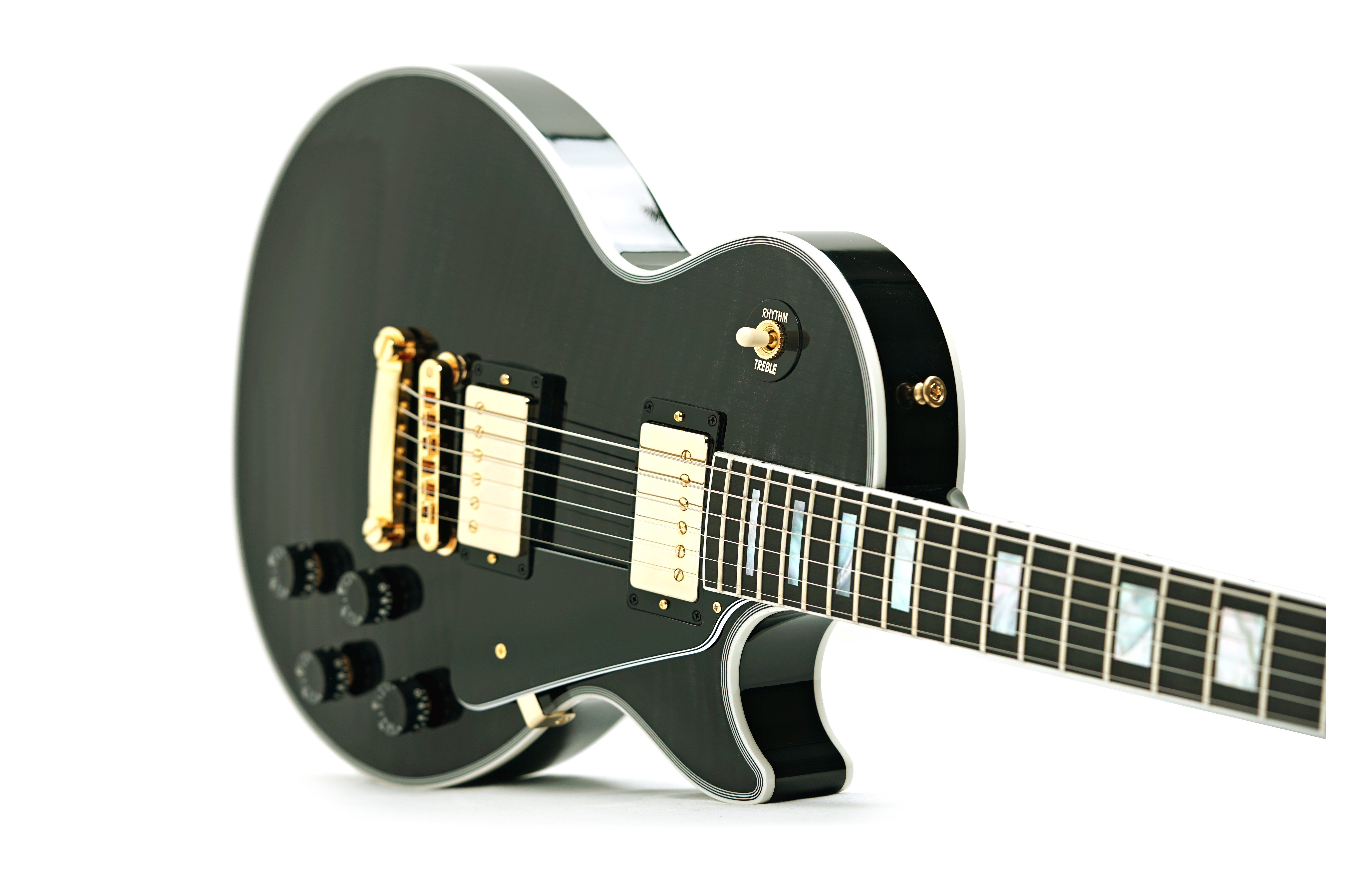 GUITARGUITAR Gibson Custom Shop Dealer Select Les Paul Custom Trans Black #CS502272