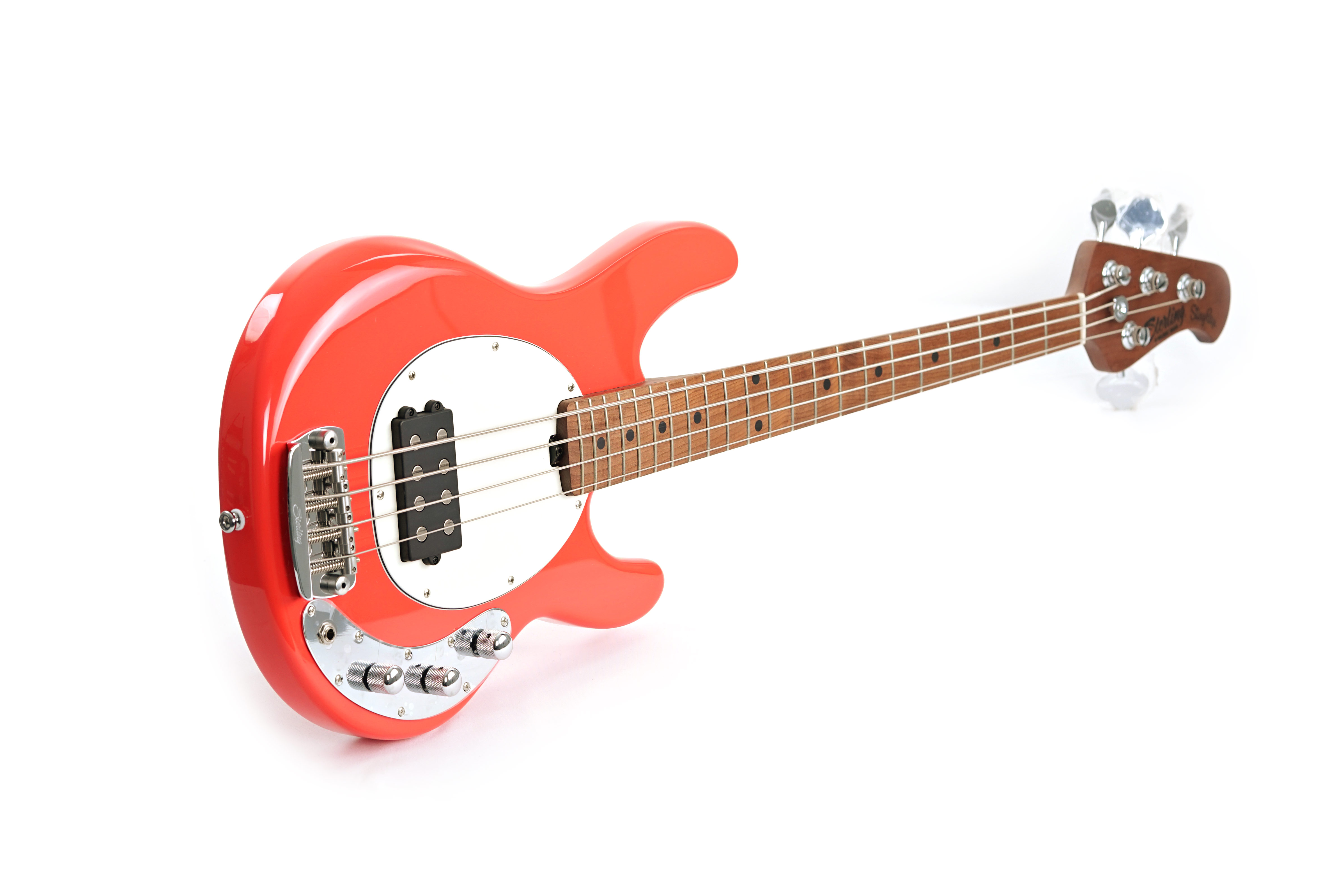 GUITARGUITAR Music Man Sterling StingRay Short Scale Bass RAYSS4 Fiesta Red