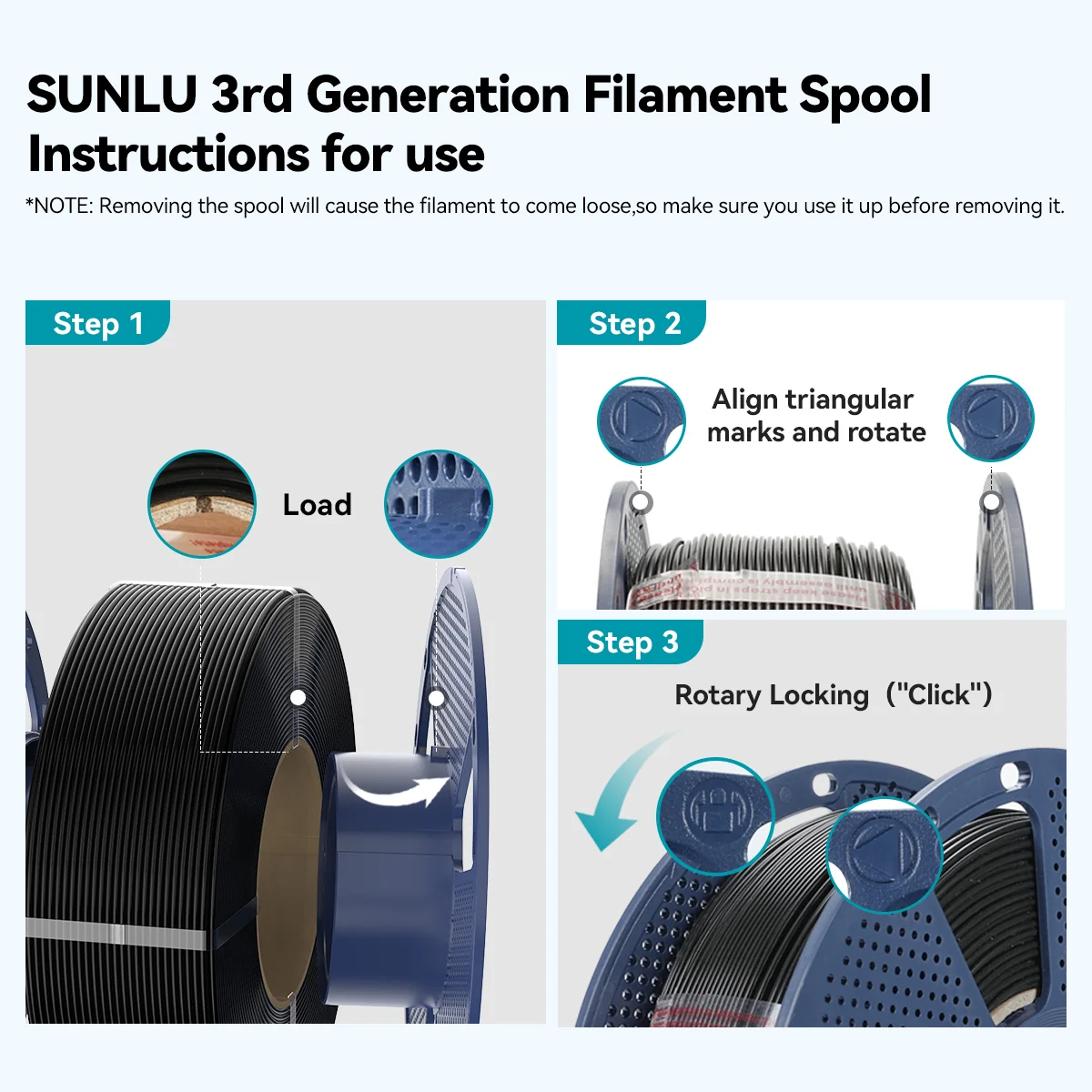 SUNLU PLA+(PLA Plus) 3D Printer Filament 1KG