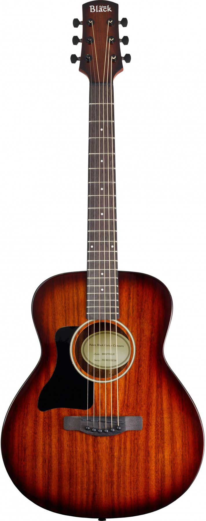 GUITARGUITAR Adam Black O2TKLH Travel Koa Acoustic Left Handed with Gigbag