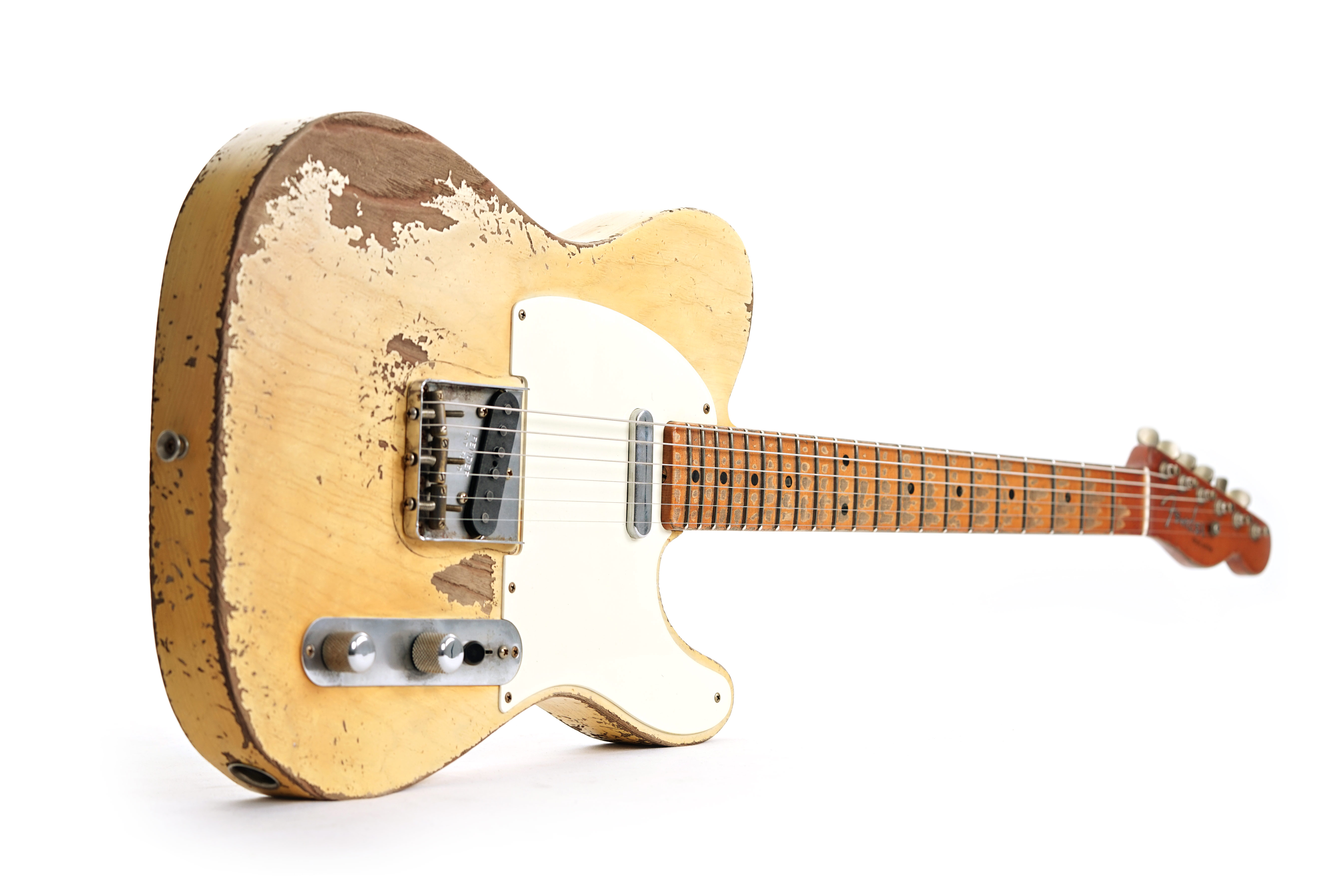 GUITARGUITAR Fender Custom Shop 1955 Telecaster Heavy Relic Masterbuilt By Dale Wilson Aged White Blonde #CZ552240