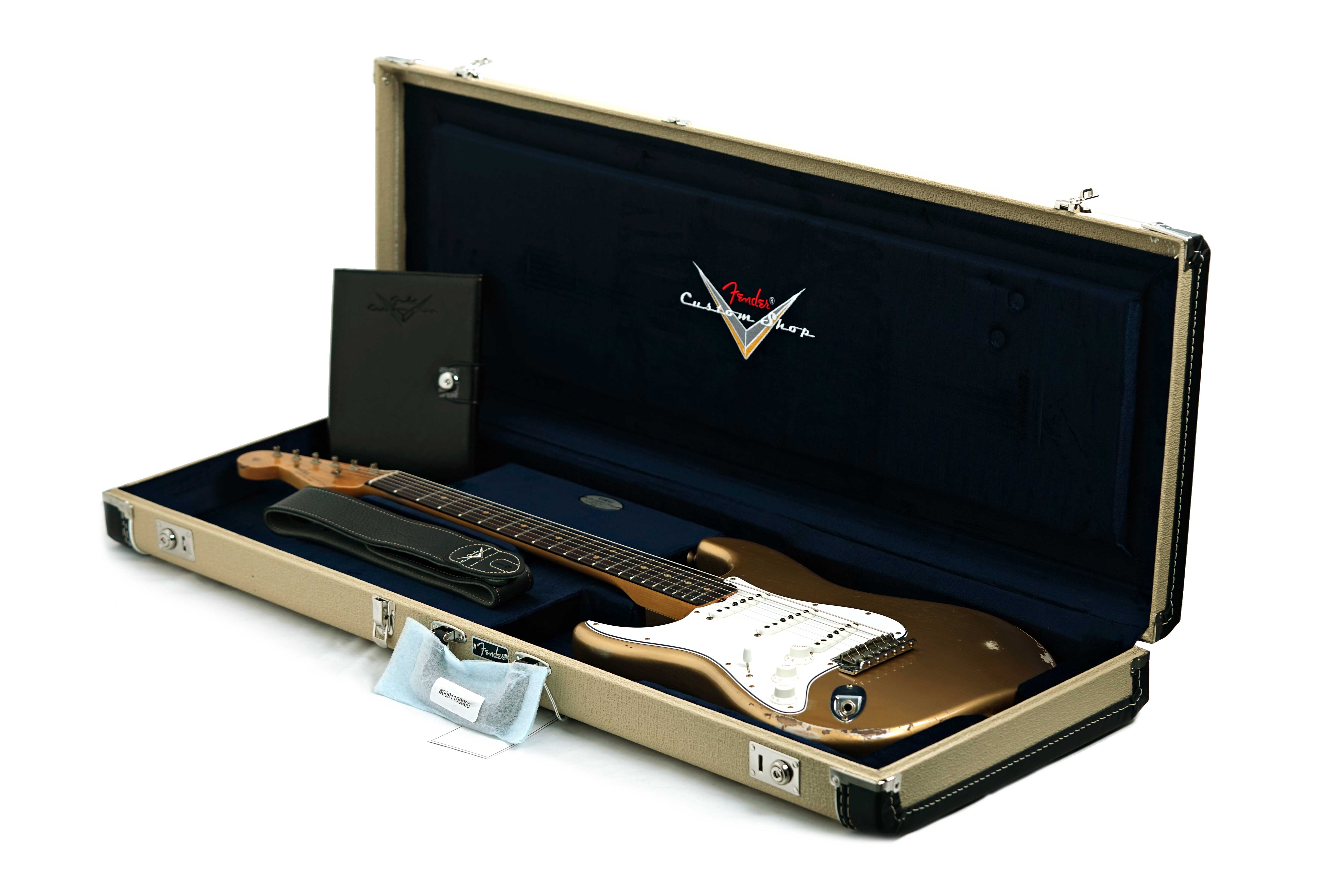 GUITARGUITAR Fender Custom Shop Mid 60's Stratocaster Relic HLE Gold Left Handed #R144606
