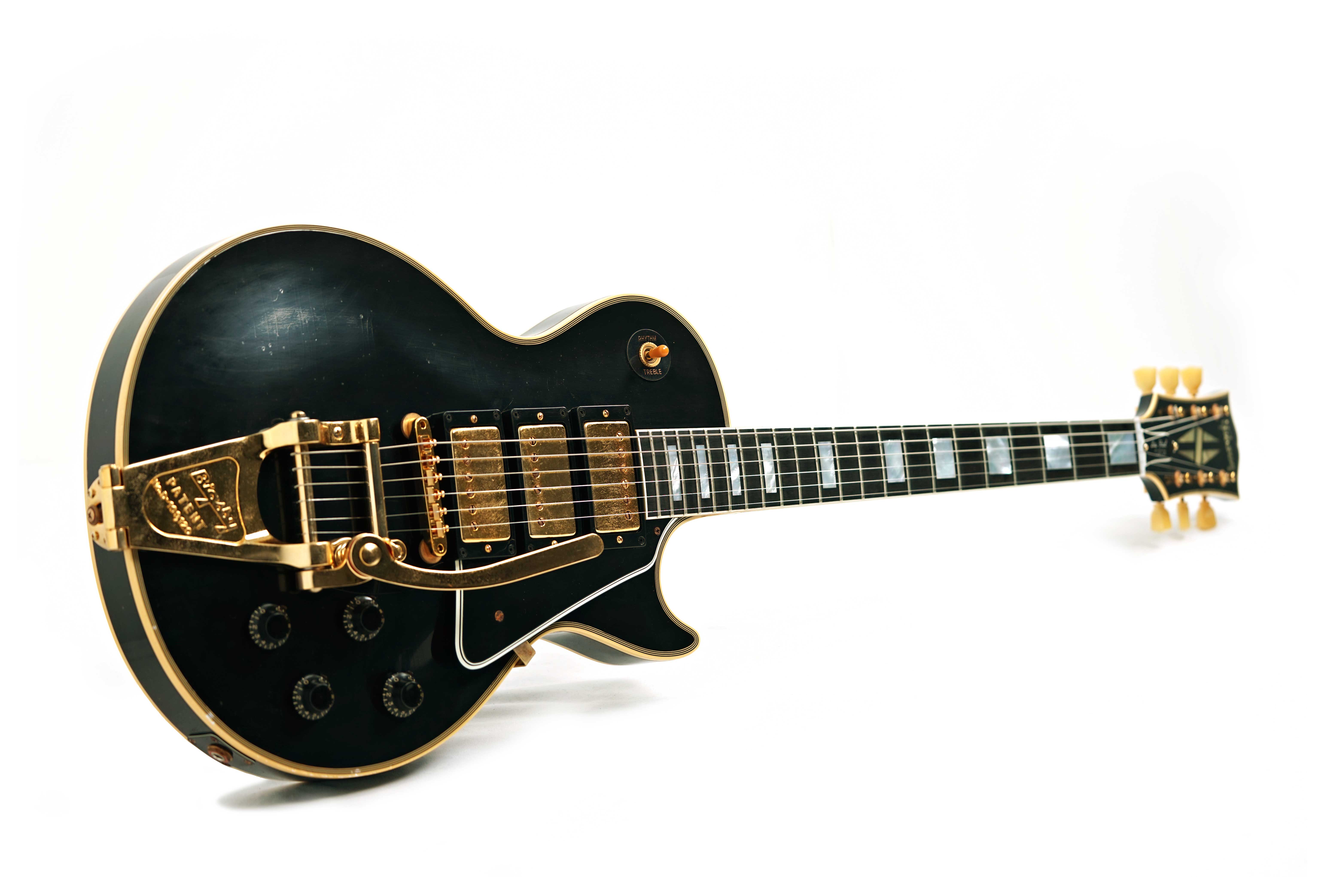 GUITARGUITAR Gibson Custom Shop Murphy Lab 1957 Les Paul Custom Reissue 3-Pickup Bigsby Light Aged #75997