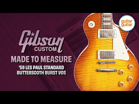 GUITARGUITAR Gibson Custom Shop 59 Les Paul Standard Made 2 Measure Hand Selected Top Dark Butterscotch Burst VOS (Ex-Demo) #93461