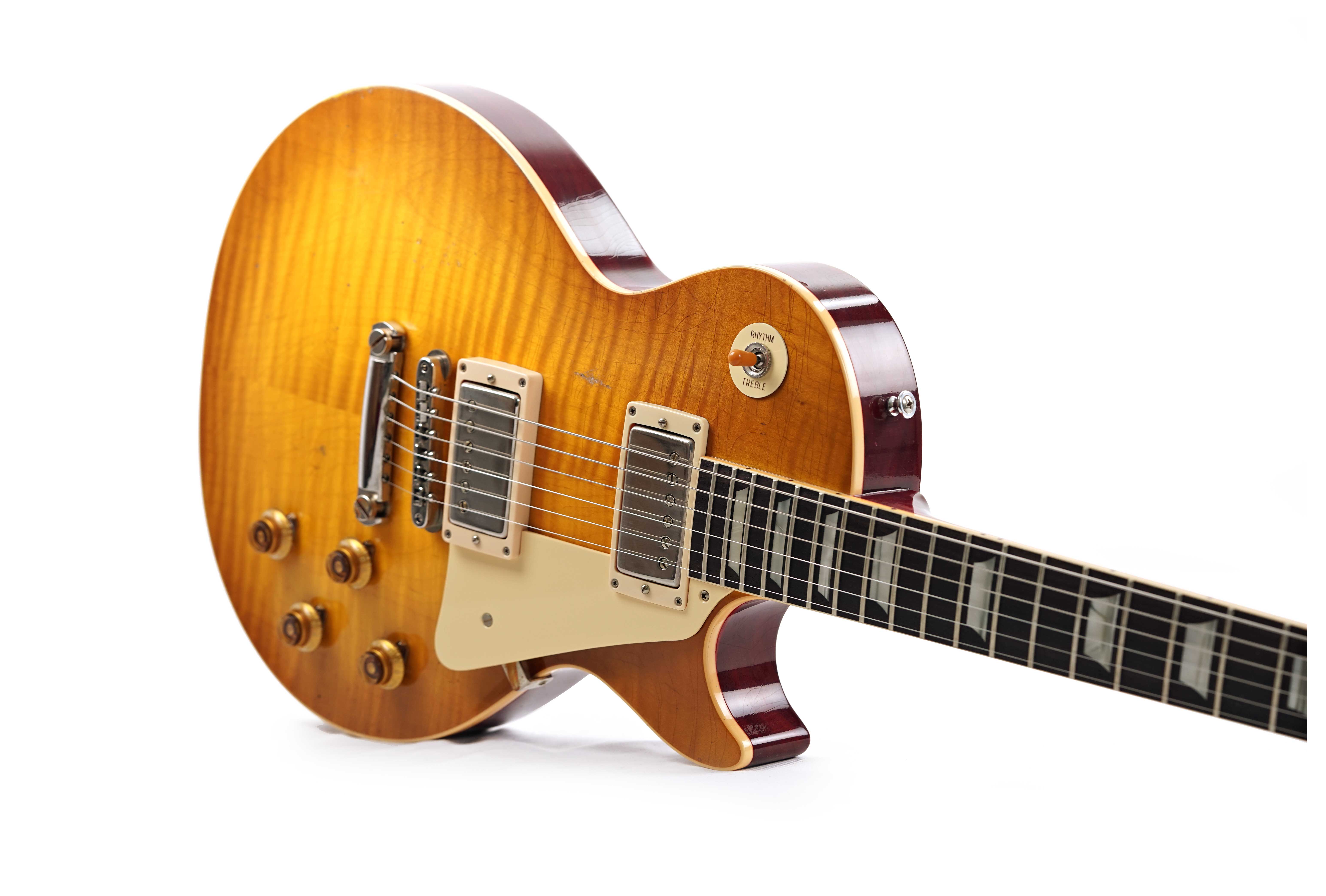 GUITARGUITAR Gibson Custom Shop Murphy Lab 1959 Les Paul Standard Reissue Light Aged Dirty Lemon #943116