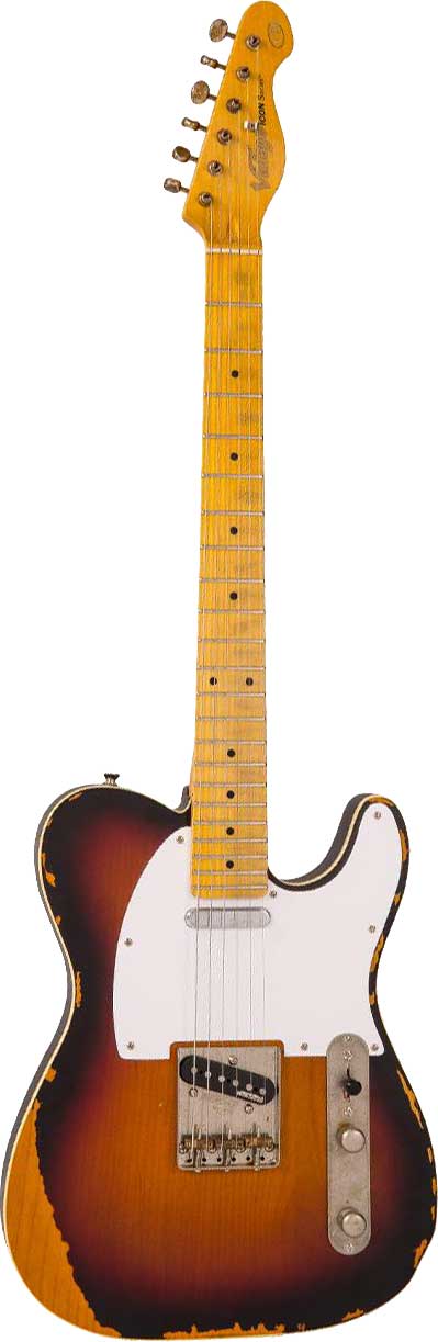 GUITARGUITAR Vintage V59MRSB V59 Icon Distressed Sunburst