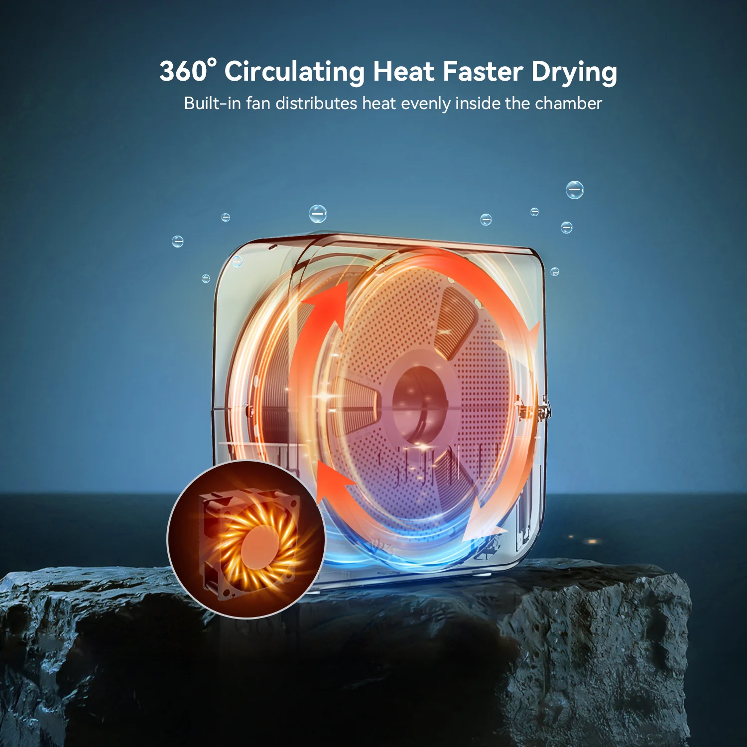 SUNLU S1 Plus Filament Dryer and PLA Filament Bundle