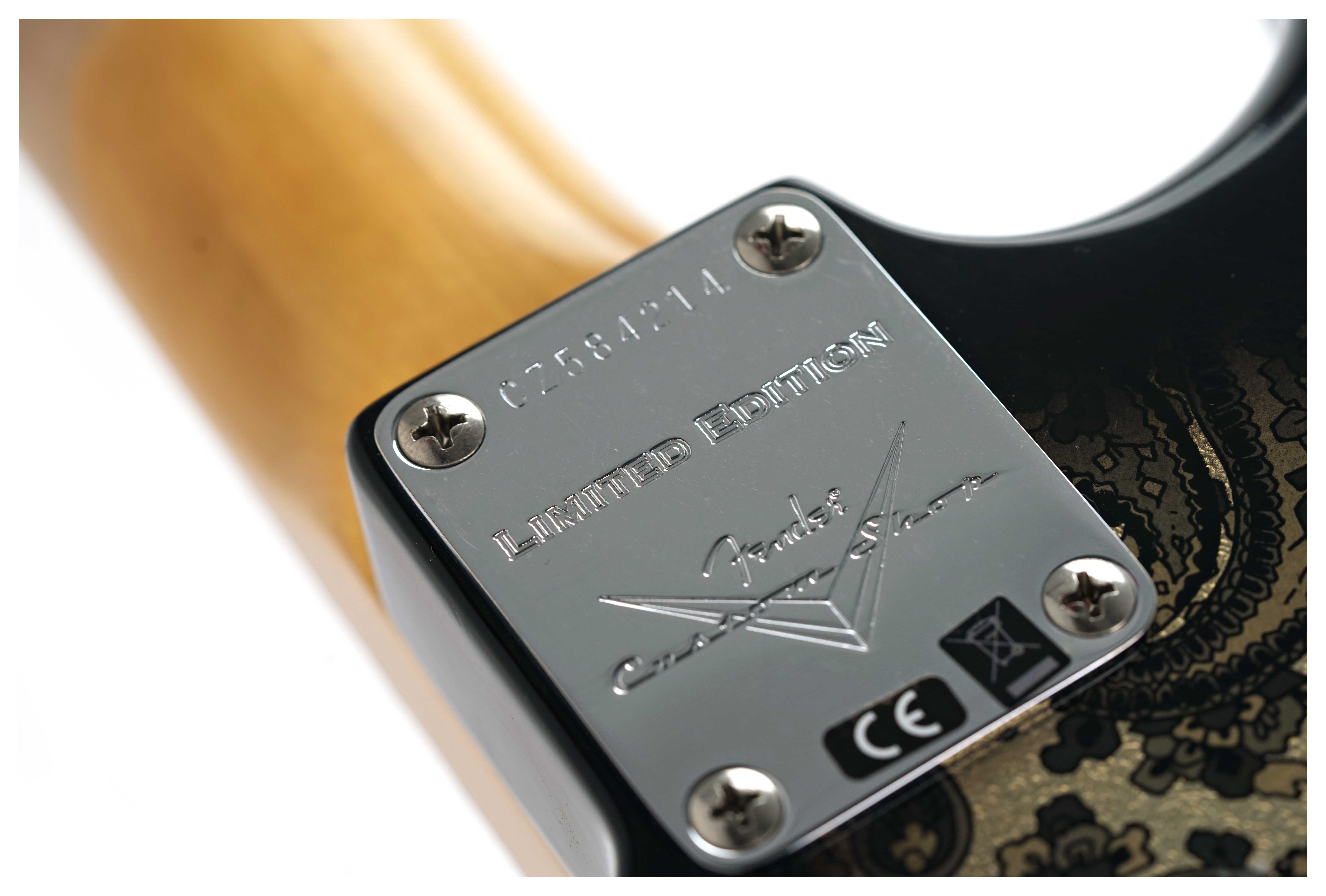 GUITARGUITAR Fender Custom Shop Limited Edition 1968 Stratocaster Journeyman Relic Black Paisley #CZ584214