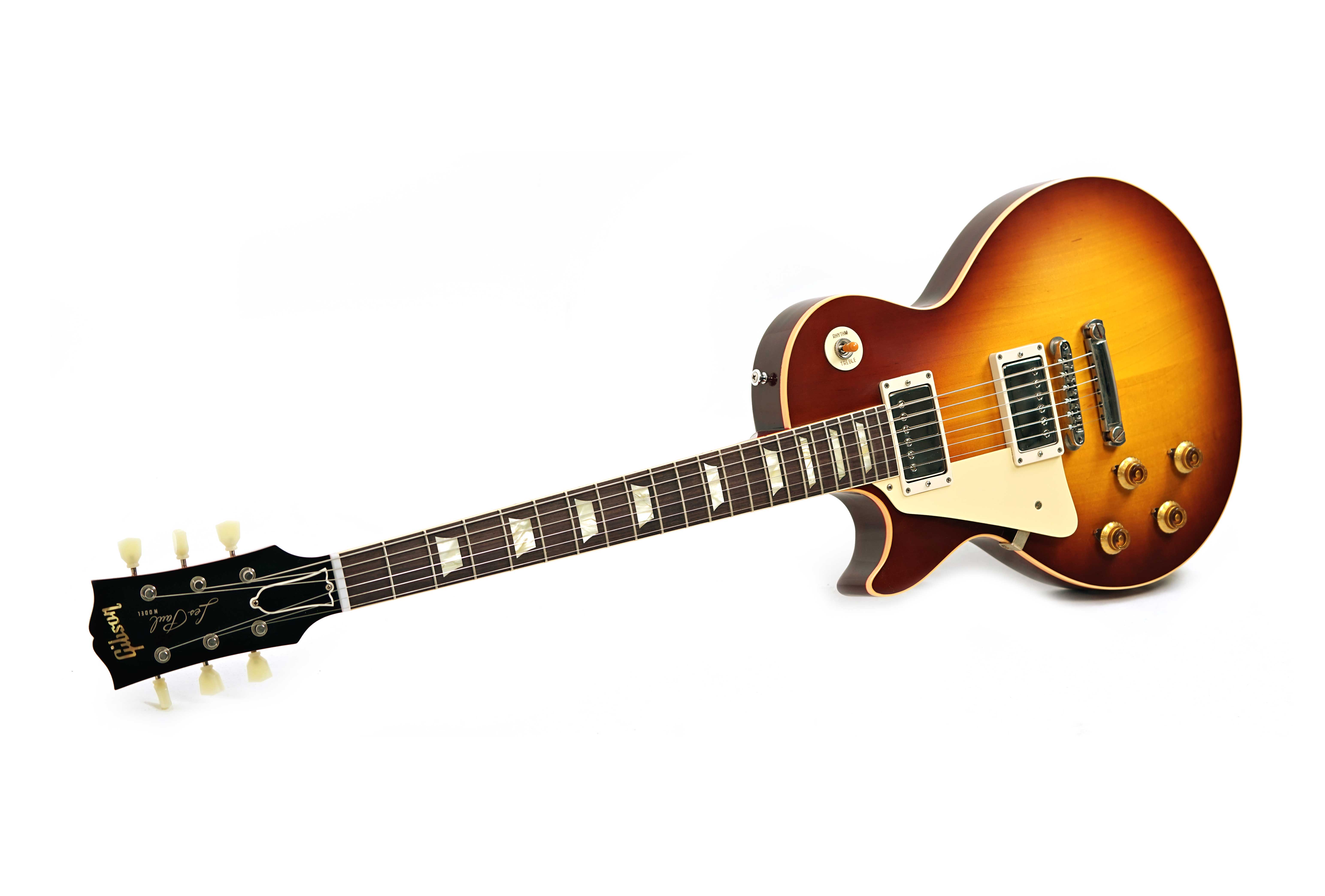 GUITARGUITAR Gibson Custom Shop 1958 Les Paul Standard Reissue VOS Left Handed Iced Tea Burst #841317