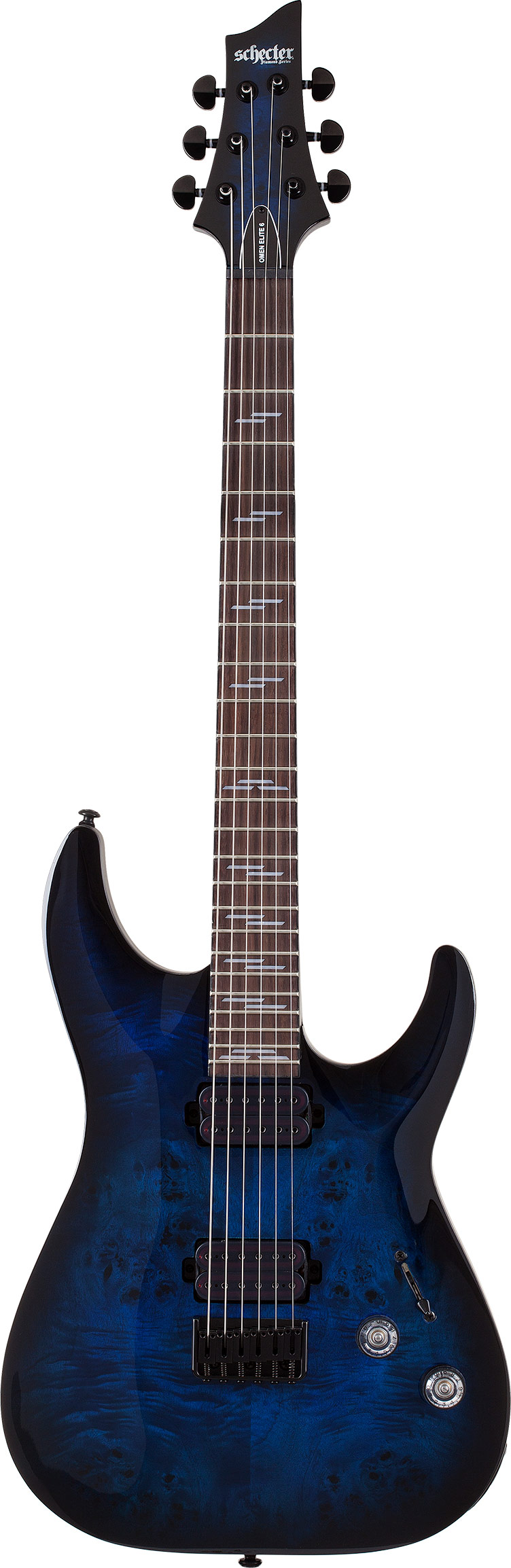 GUITARGUITAR Schecter Omen Elite-6 See-Thru Blue Burst