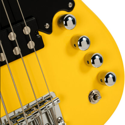 GUITARGUITAR Cort GB Short Scale Bass Yellow Crush