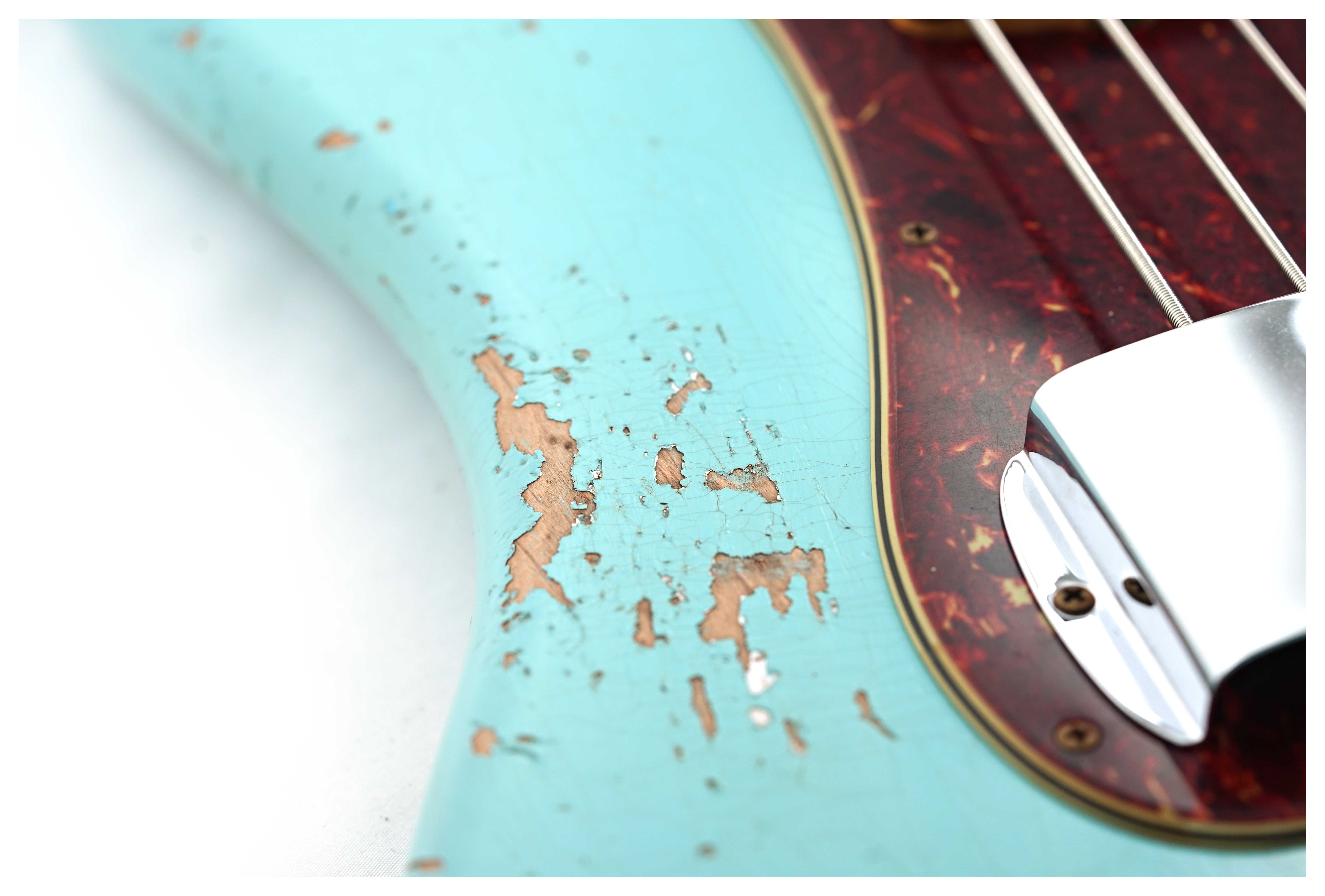 GUITARGUITAR Fender Custom Shop Limited Edition 1963 Precision Bass Heavy Relic Aged Daphne Blue #CZ580843