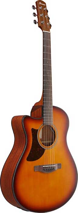 GUITARGUITAR Ibanez AAM50LCE Advanced Auditorium Left Handed Open Pore Light Brown Sunburst