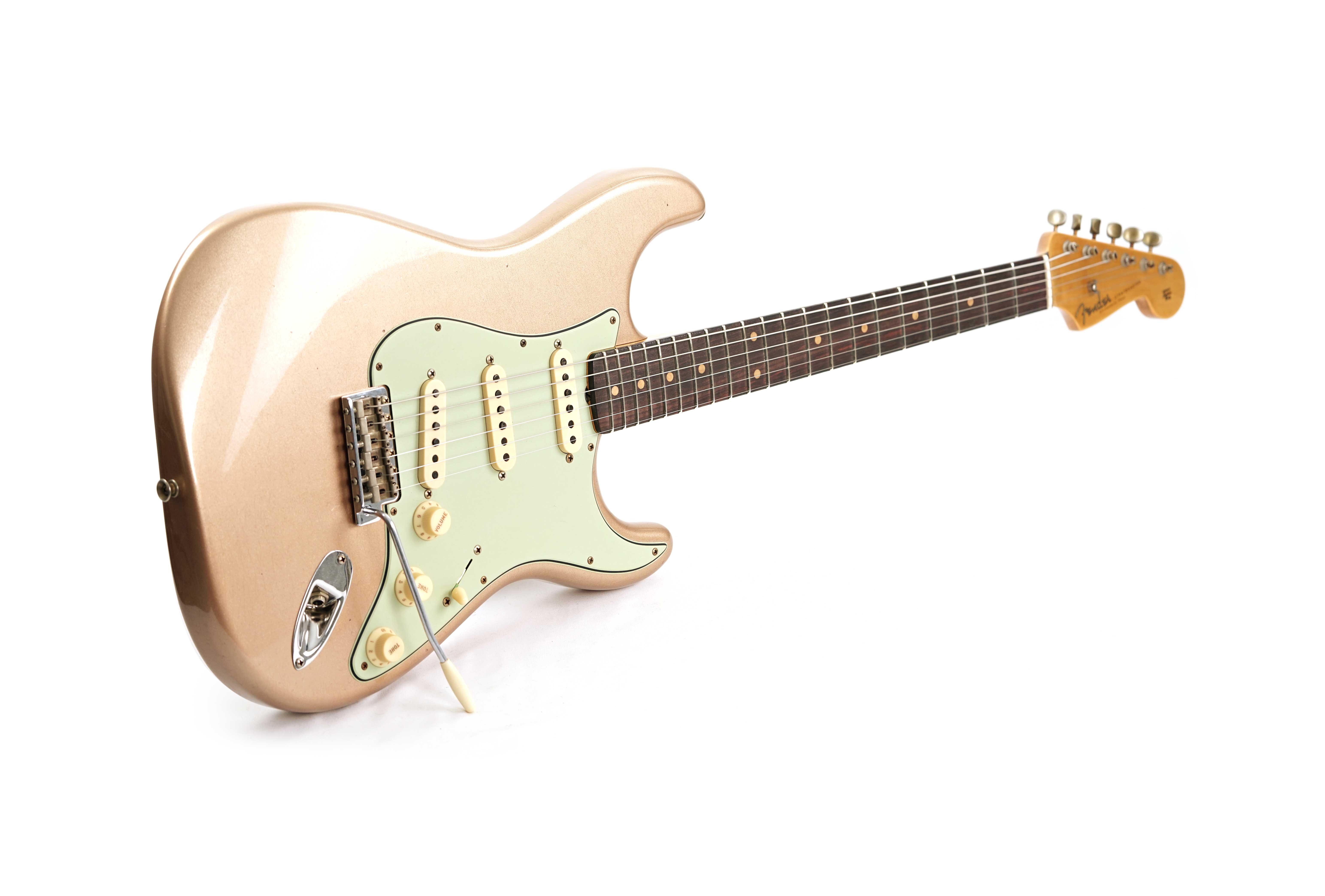 GUITARGUITAR Fender Custom Shop 1959 Stratocaster Journeyman Relic Super Faded Aged Firemist Gold #CZ581728