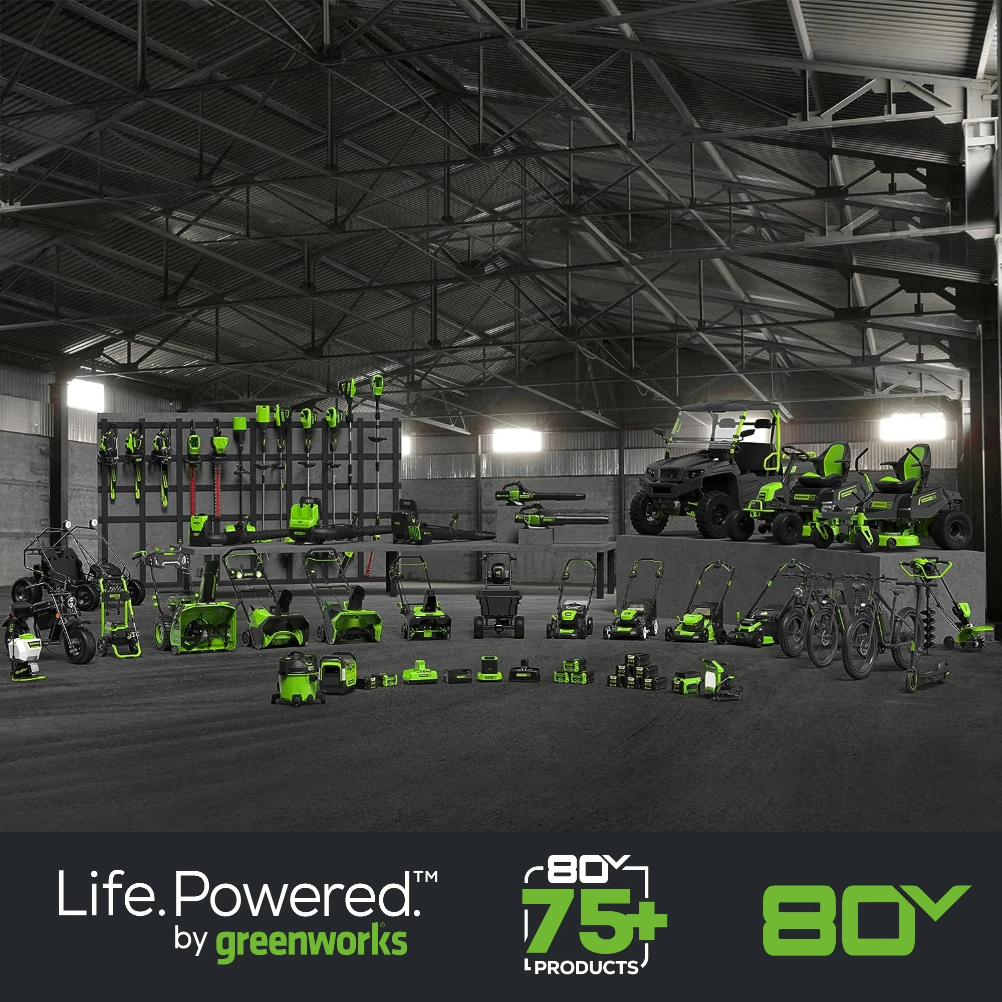 Greenworks RENEWED 80V 6A Battery Charger
