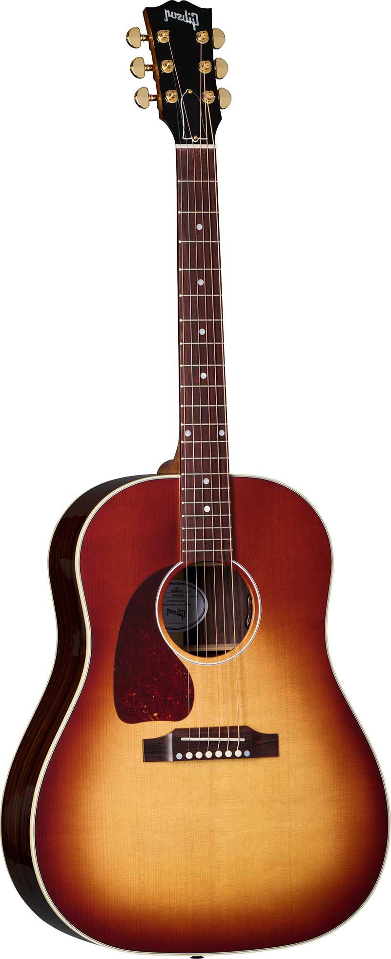 GUITARGUITAR Gibson J-45 Standard Rosewood Left Handed Rosewood Burst