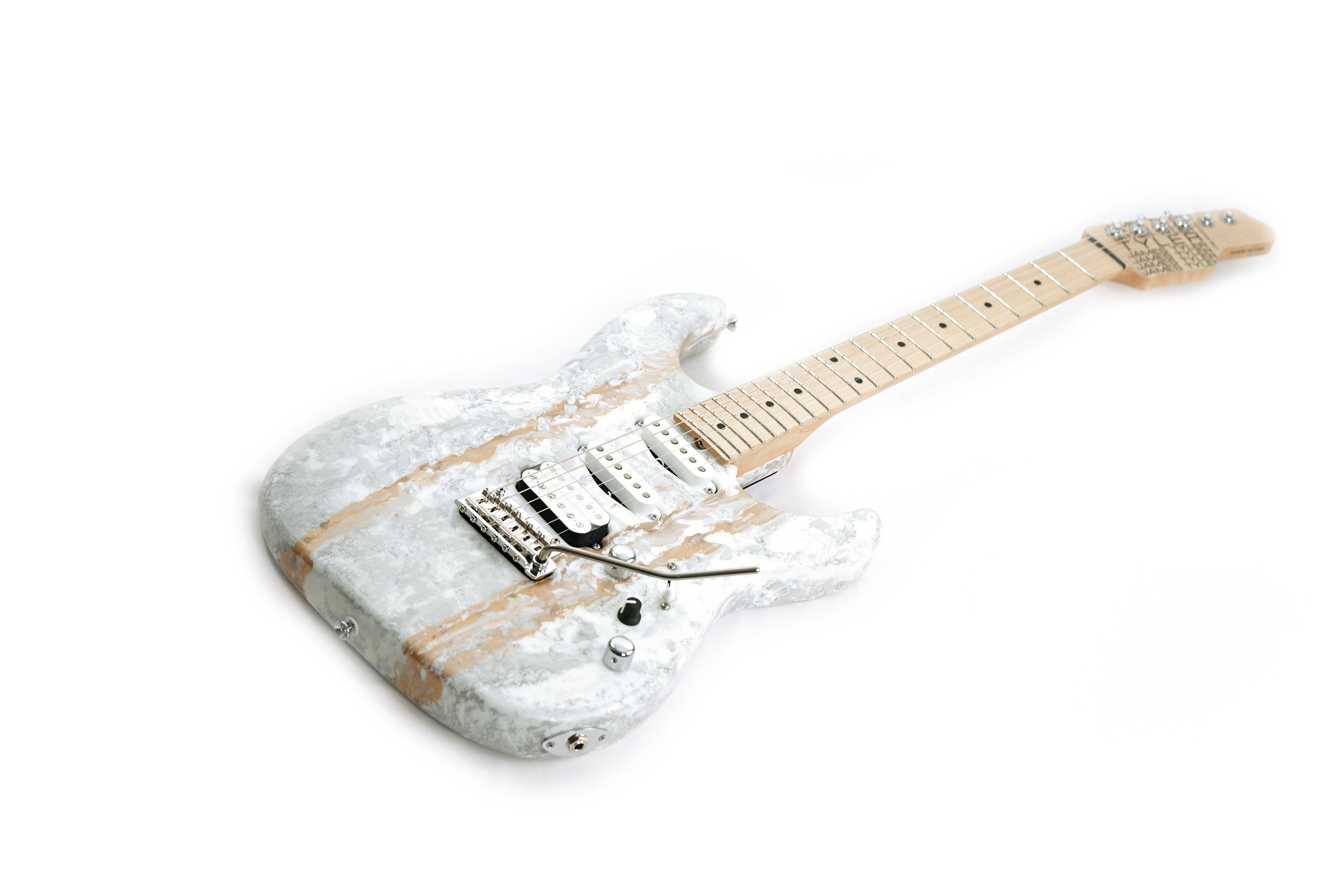GUITARGUITAR Tyler USA Studio Elite HD White Shmear Maple Fingerboard #24385