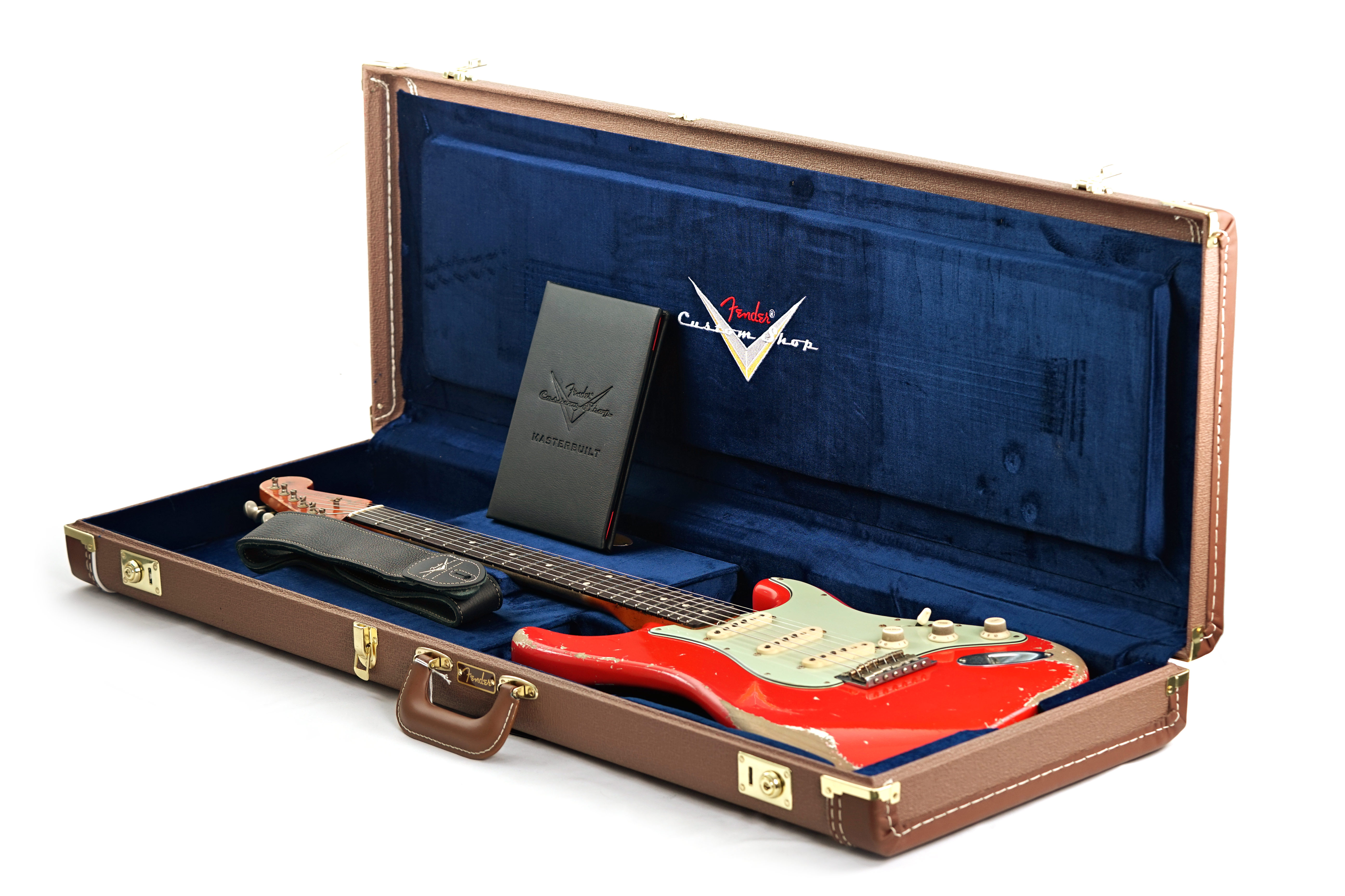 GUITARGUITAR Fender Custom Shop 61 Stratocaster Relic Fiesta Red Master Built by Levi Perry #R132225