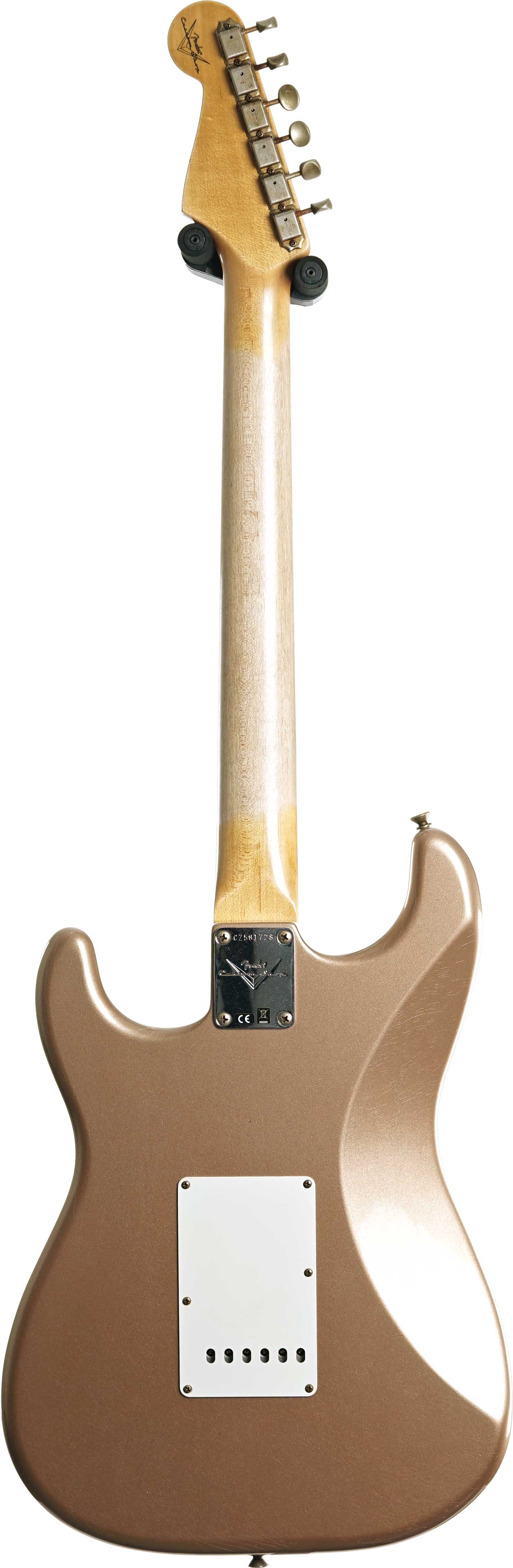 GUITARGUITAR Fender Custom Shop 1959 Stratocaster Journeyman Relic Super Faded Aged Firemist Gold #CZ581728