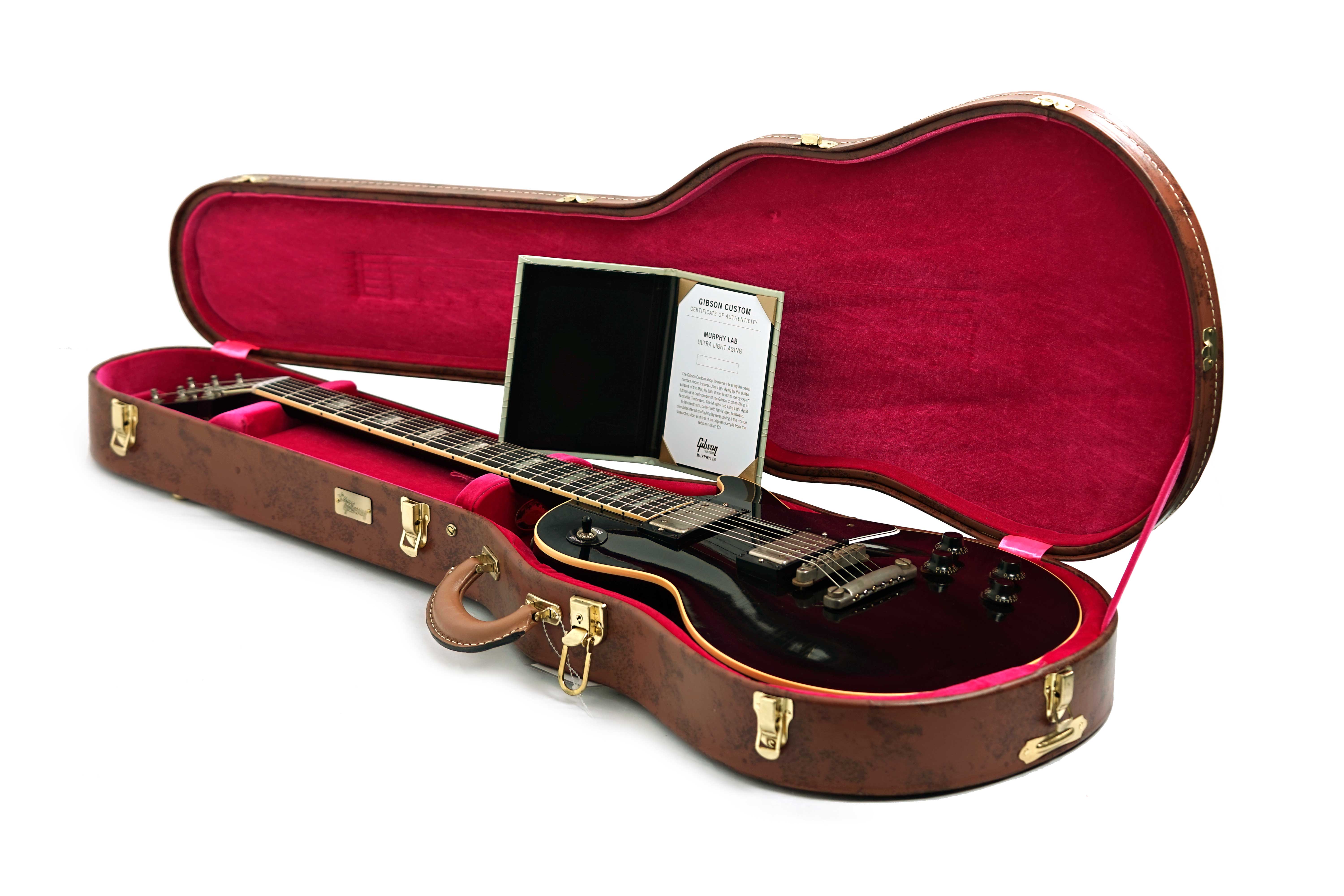 GUITARGUITAR Gibson Custom Shop Dealer Select 1957 Les Paul Standard Ebony Murphy Lab Ultra Light Aged #751462