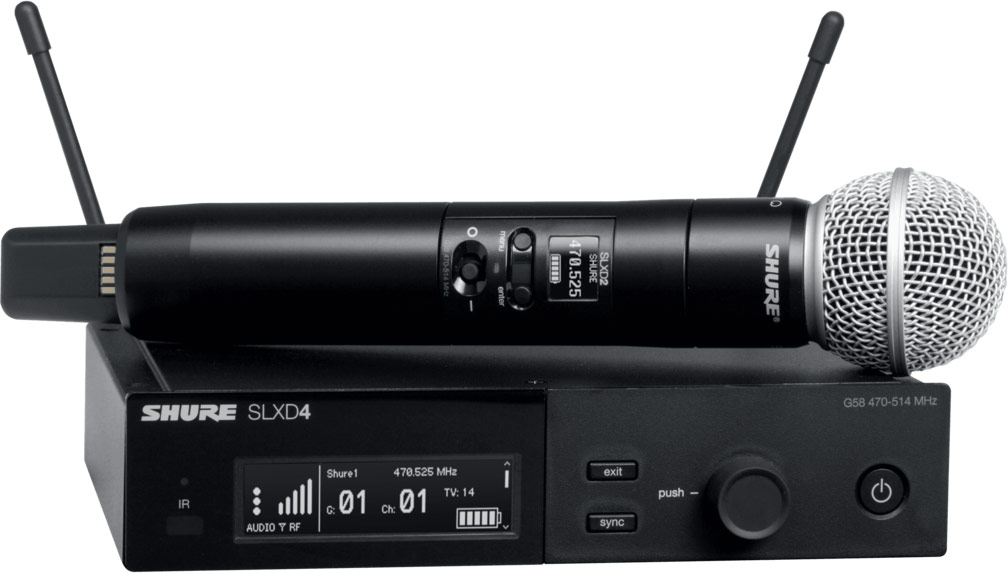 GUITARGUITAR Shure SLXD24UK/SM58-K59 Wireless System with SM58 Handheld (Rack Mount)