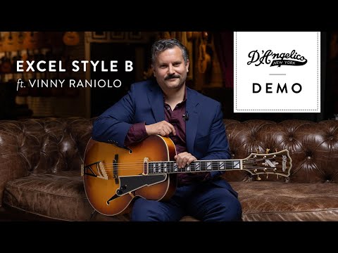 GUITARGUITAR D'Angelico Excel Style B Archtop Hollow Body Dark Iced Tea Burst
