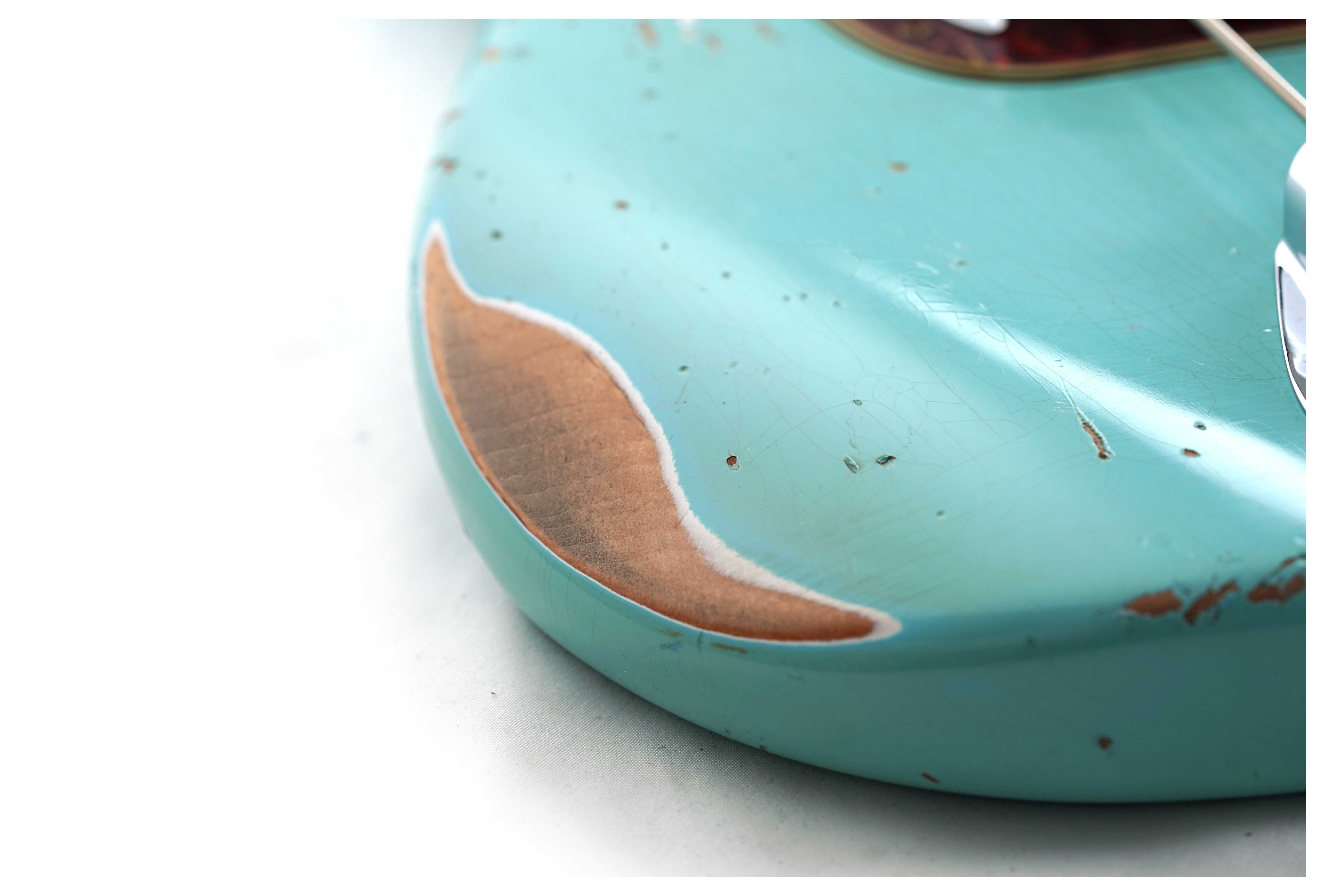 GUITARGUITAR Fender Custom Shop Limited Edition 1963 Precision Bass Heavy Relic Aged Daphne Blue #CZ580843