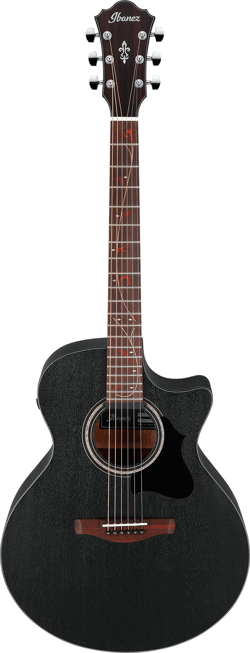 GUITARGUITAR Ibanez AE295 Weathered Black