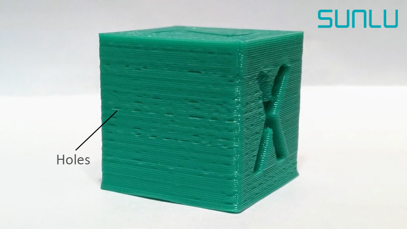 Fixing 3D printing holes on every layer print