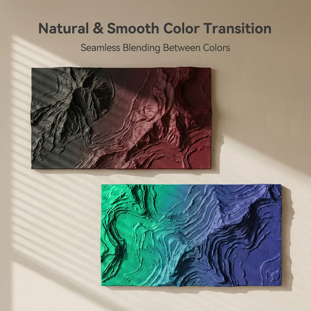 SUNLU Matte PLA Dual-Color 3D Printer Esthenic Filament 1KG, Seamless Two-Tone Shifts & Soft Matte Finish