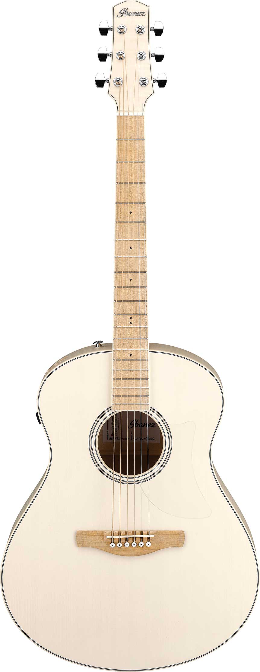GUITARGUITAR Ibanez AAM370E Advanced Auditorium Series Electro-Acoustic Guitar Open Pore Antique White