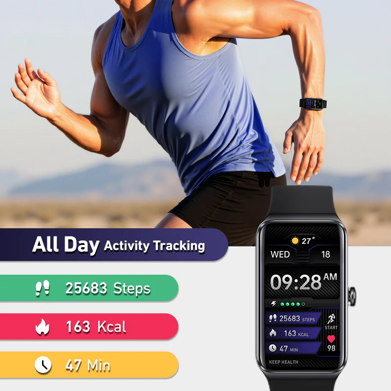 DeerRun® Fitness Smart Watch: Sync to PitPat App & Track Workouts