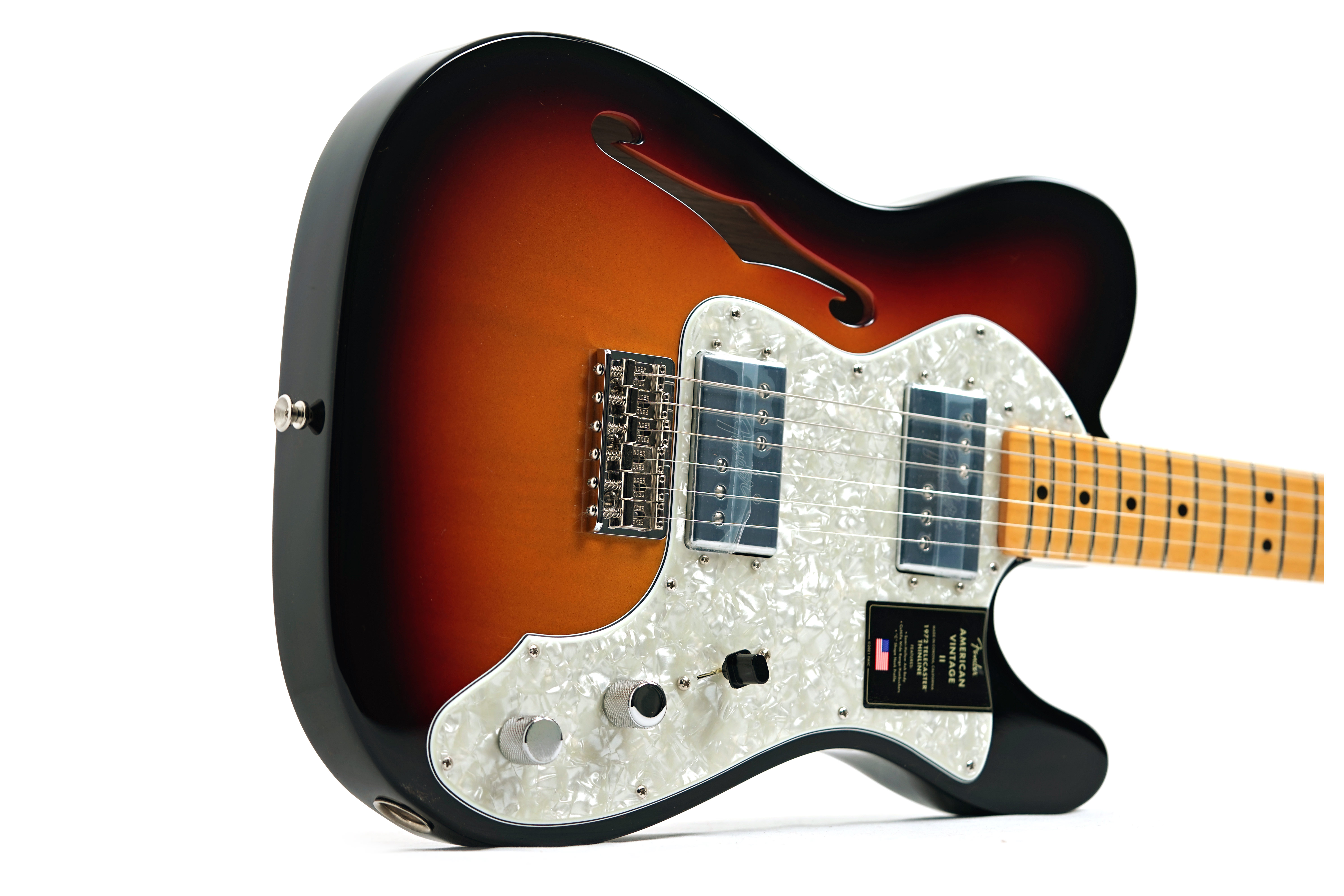 GUITARGUITAR Fender American Vintage II 72 Telecaster Thinline Maple Fingerboard 3 Colour Sunburst #V15929