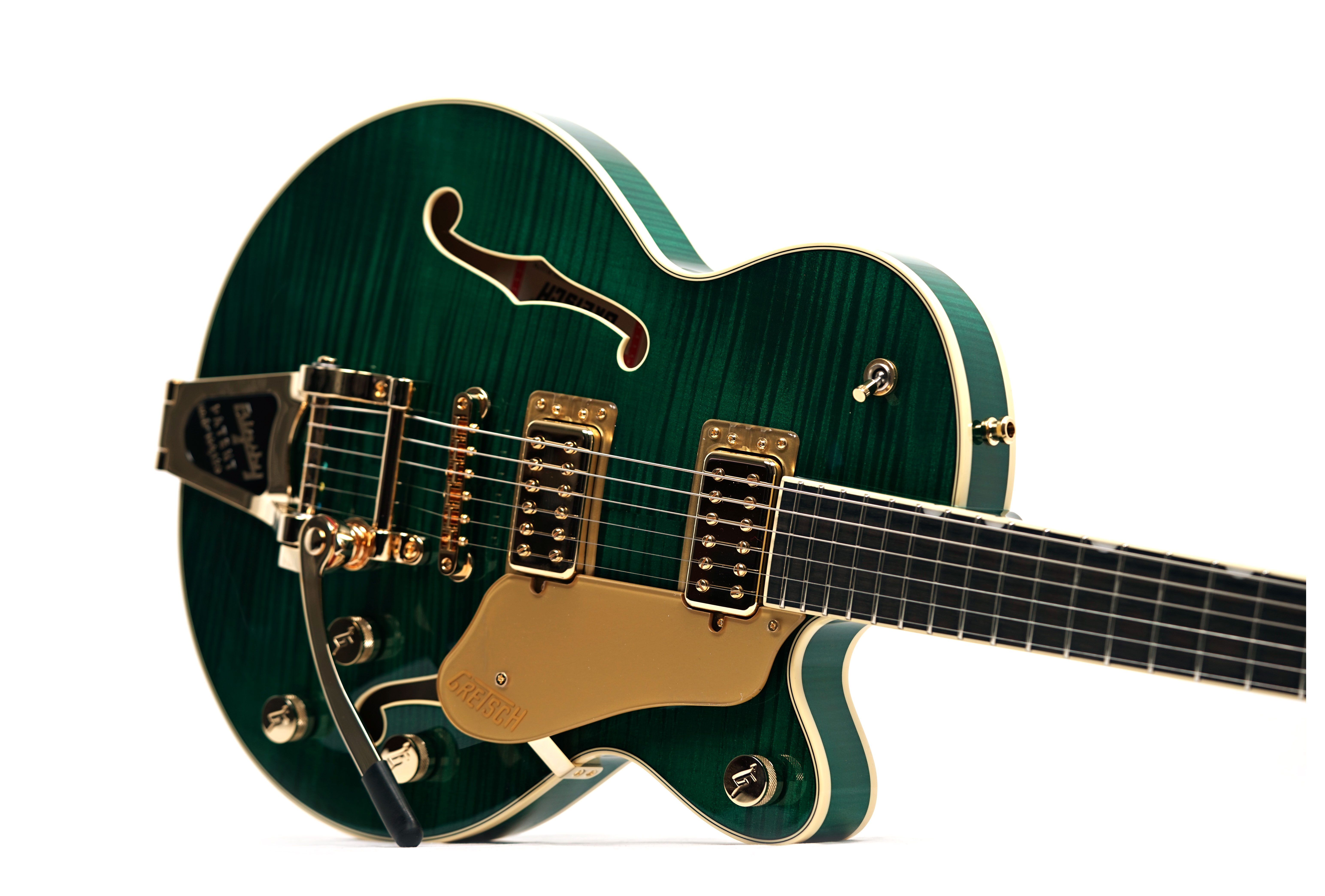GUITARGUITAR Gretsch Broadkaster Jr. LX Figured CB with String Thru Bigsby and Gold Hardware Ebony Fingerboard Tropic Aura #JT25103202