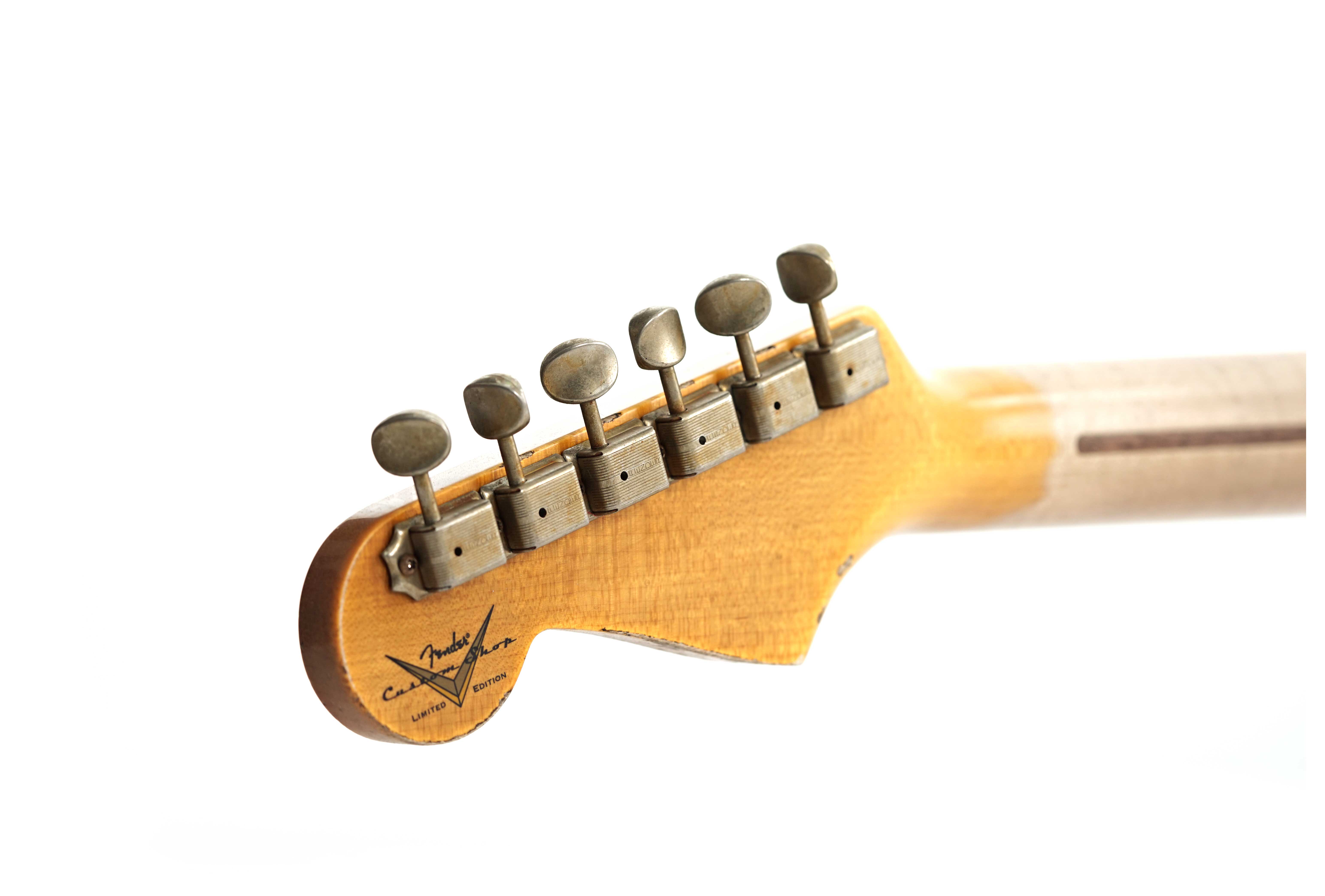GUITARGUITAR Fender Custom Shop Limited Edition 1954 Stratocaster Heavy Relic Super Faded Aged Sonic Blue Over 2-Tone Sunburst #LXX0731
