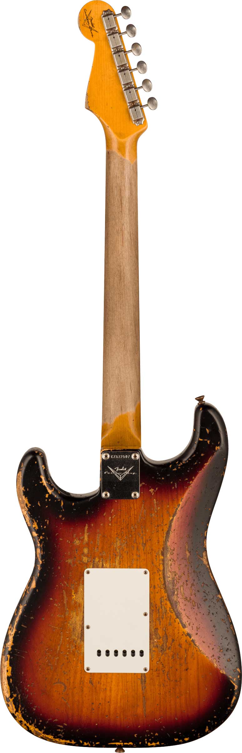 GUITARGUITAR Fender Custom Shop 1963 Stratocaster Super Heavy Relic Super Faded Aged 3-Colour Sunburst