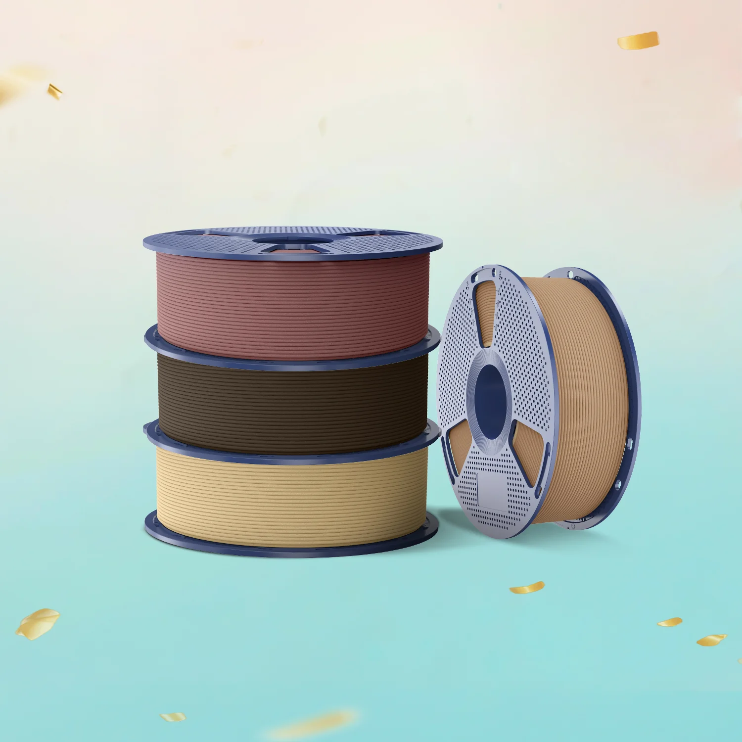 [MOQ: 3KG] Optimized Wood PLA 3D Printer Filament 1KG, Optimized and Upgraded Wood Texture