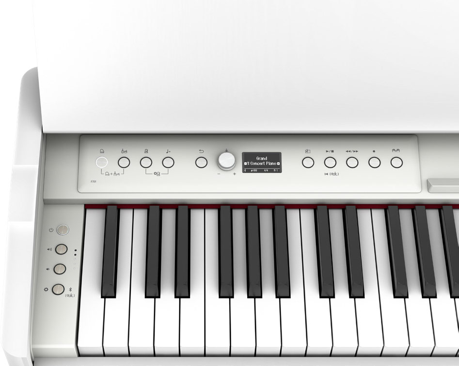 GUITARGUITAR Roland F701 White Digital Piano