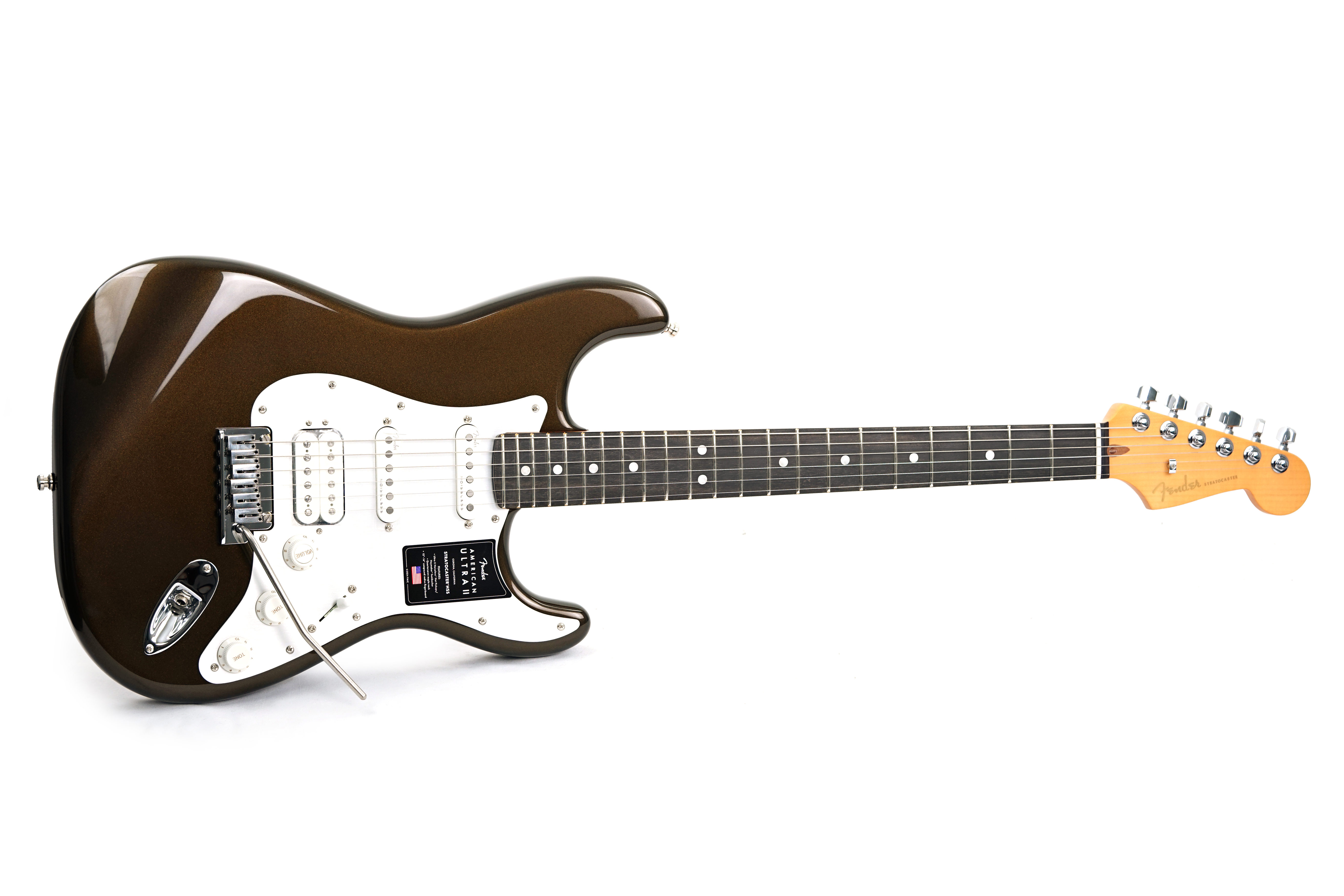 GUITARGUITAR Fender American Ultra II Stratocaster HSS Ebony Fingerboard Texas Tea
