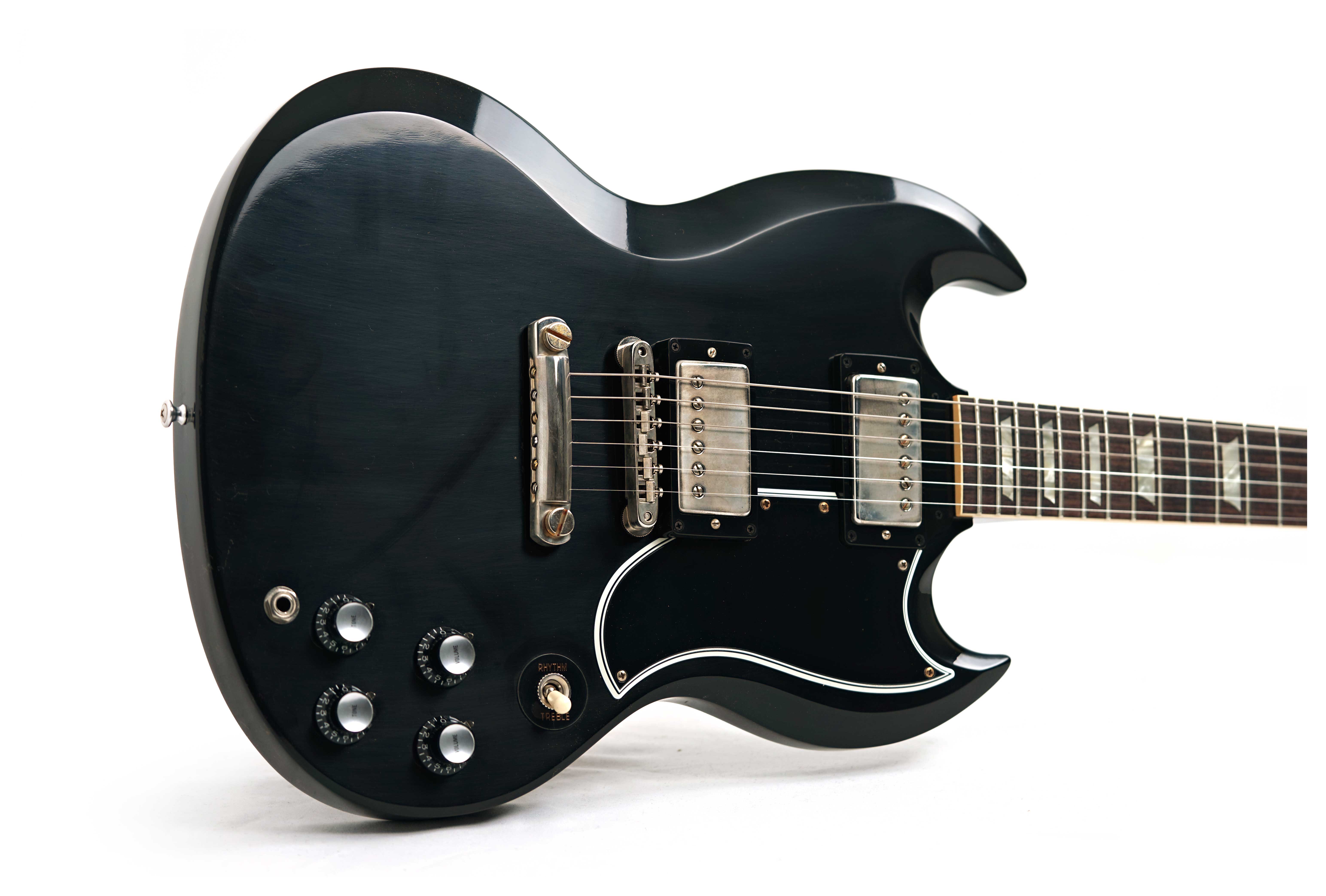 GUITARGUITAR Gibson Custom Shop Dealer Select 1961 Les Paul SG Standard Reissue Stop-Bar VOS Ebony #503041