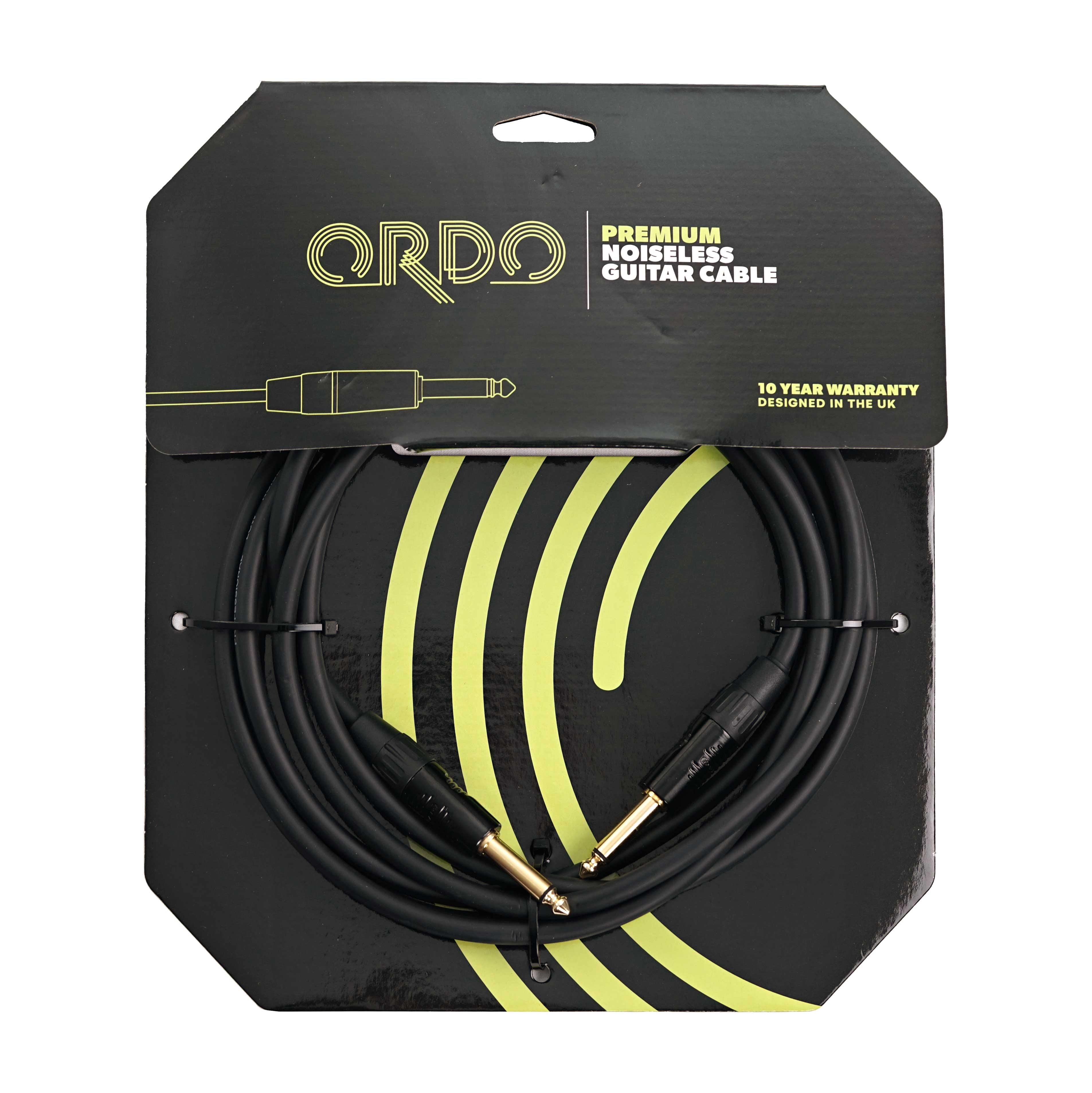 GUITARGUITAR Ordo C-IC3-3-1J-1J 10ft/3m Premium Guitar Cable with Rean by Neutrik Connectors
