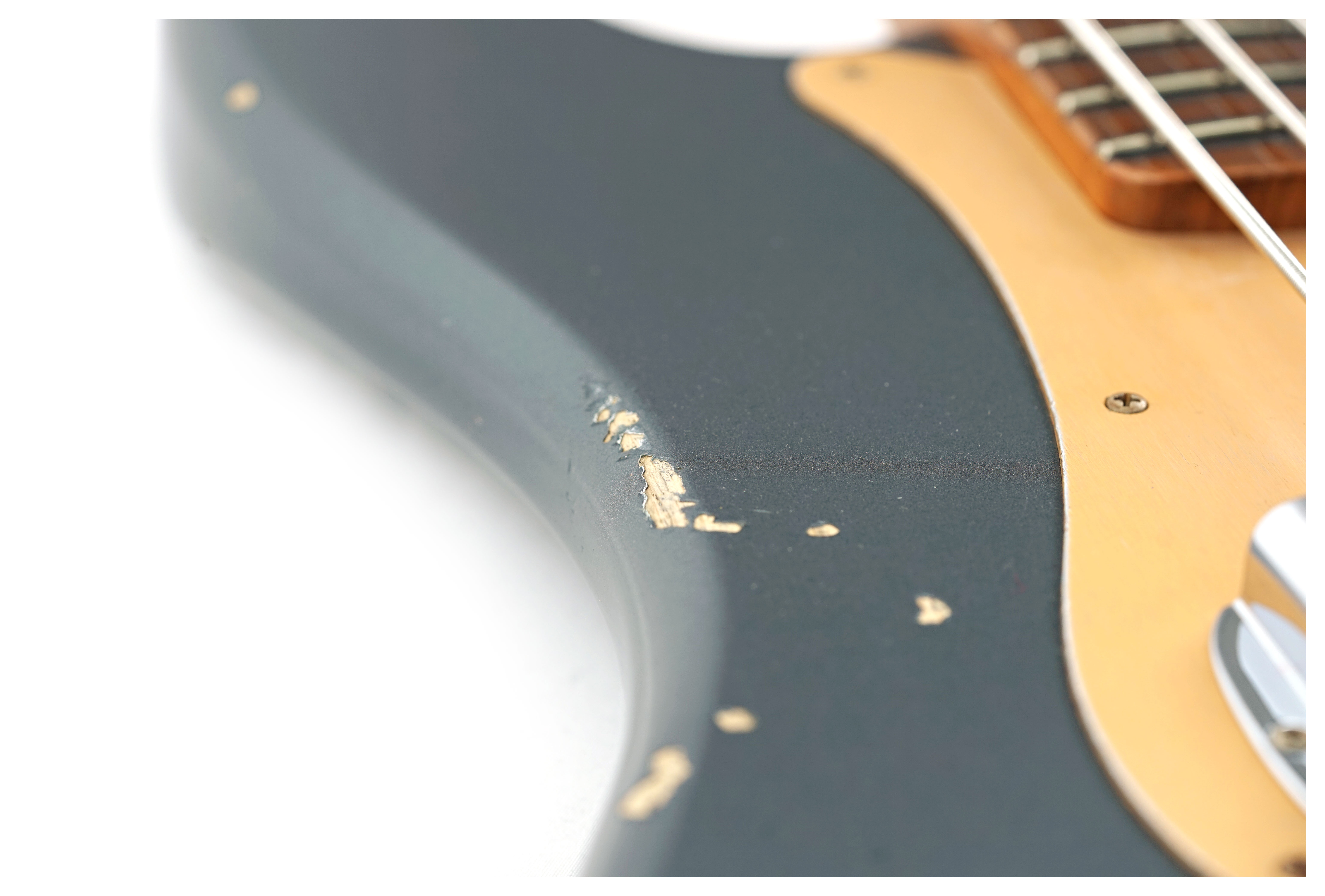 GUITARGUITAR Fender Custom Shop Precision Jazz Bass Relic Charcoal Frost Metallic #R143504