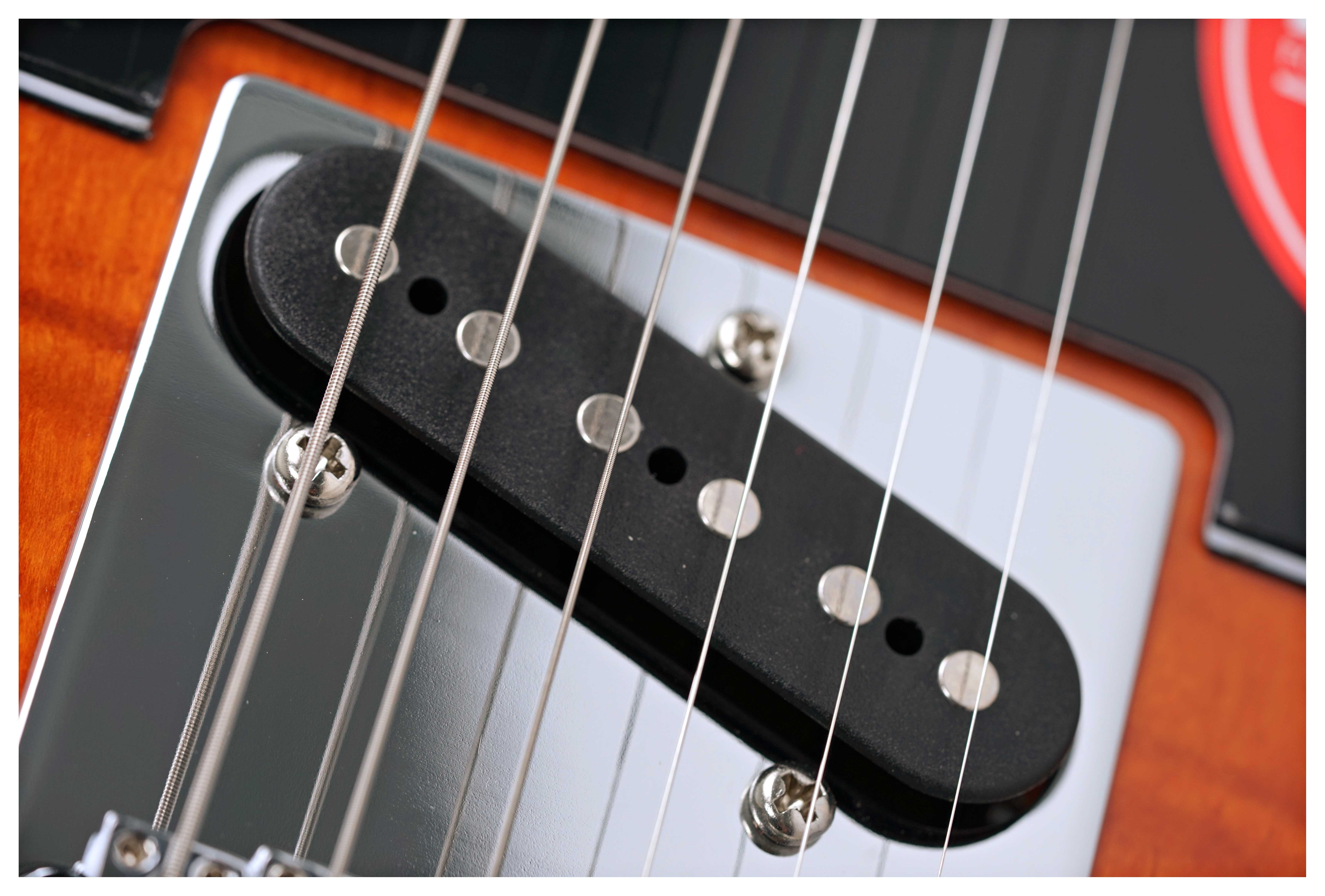 GUITARGUITAR Squier Affinity Series Telecaster FMT SH Black Pickguard Mocha Maple Fingerboard