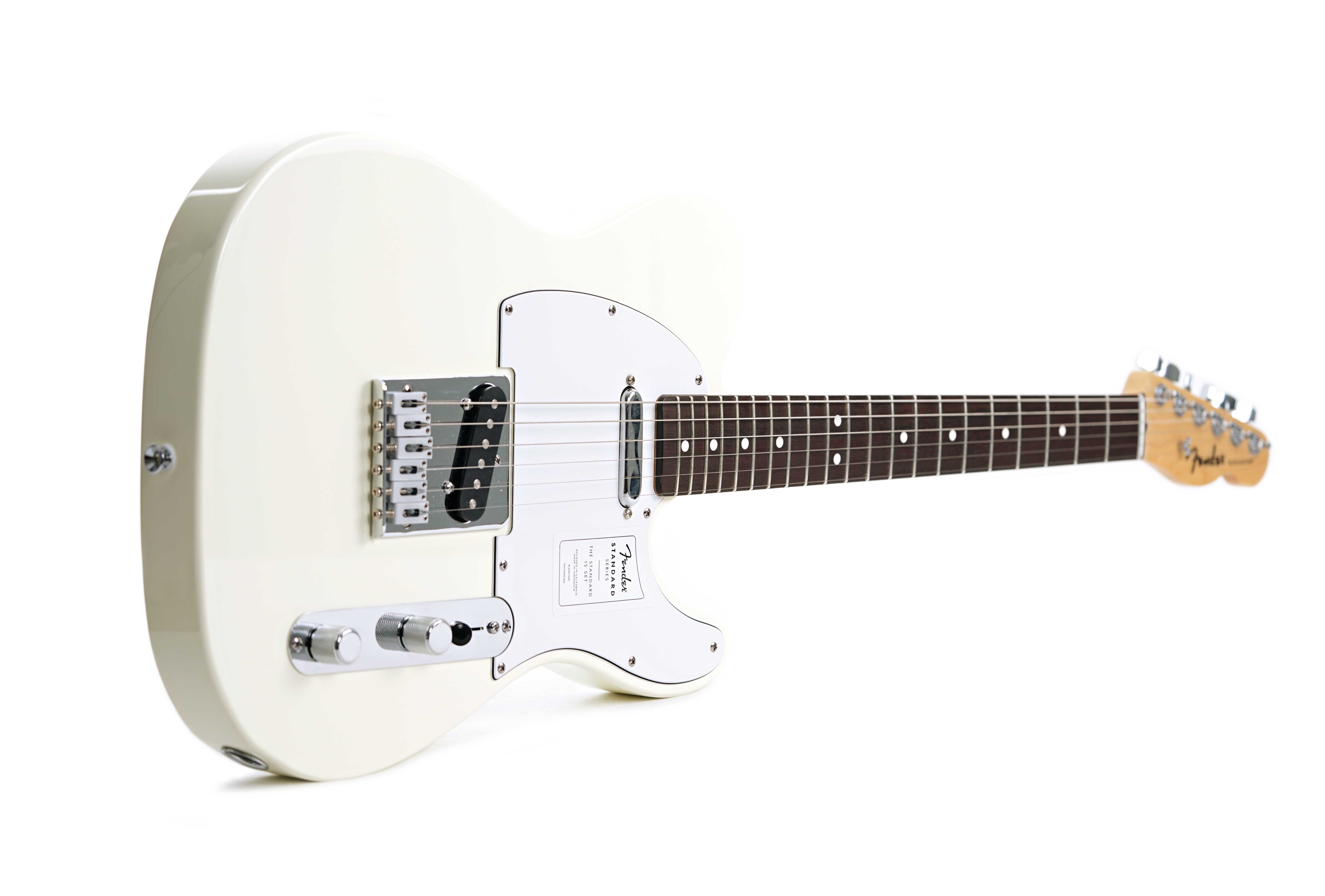 GUITARGUITAR Fender Standard Telecaster Olympic White Indian Laurel Fingerboard