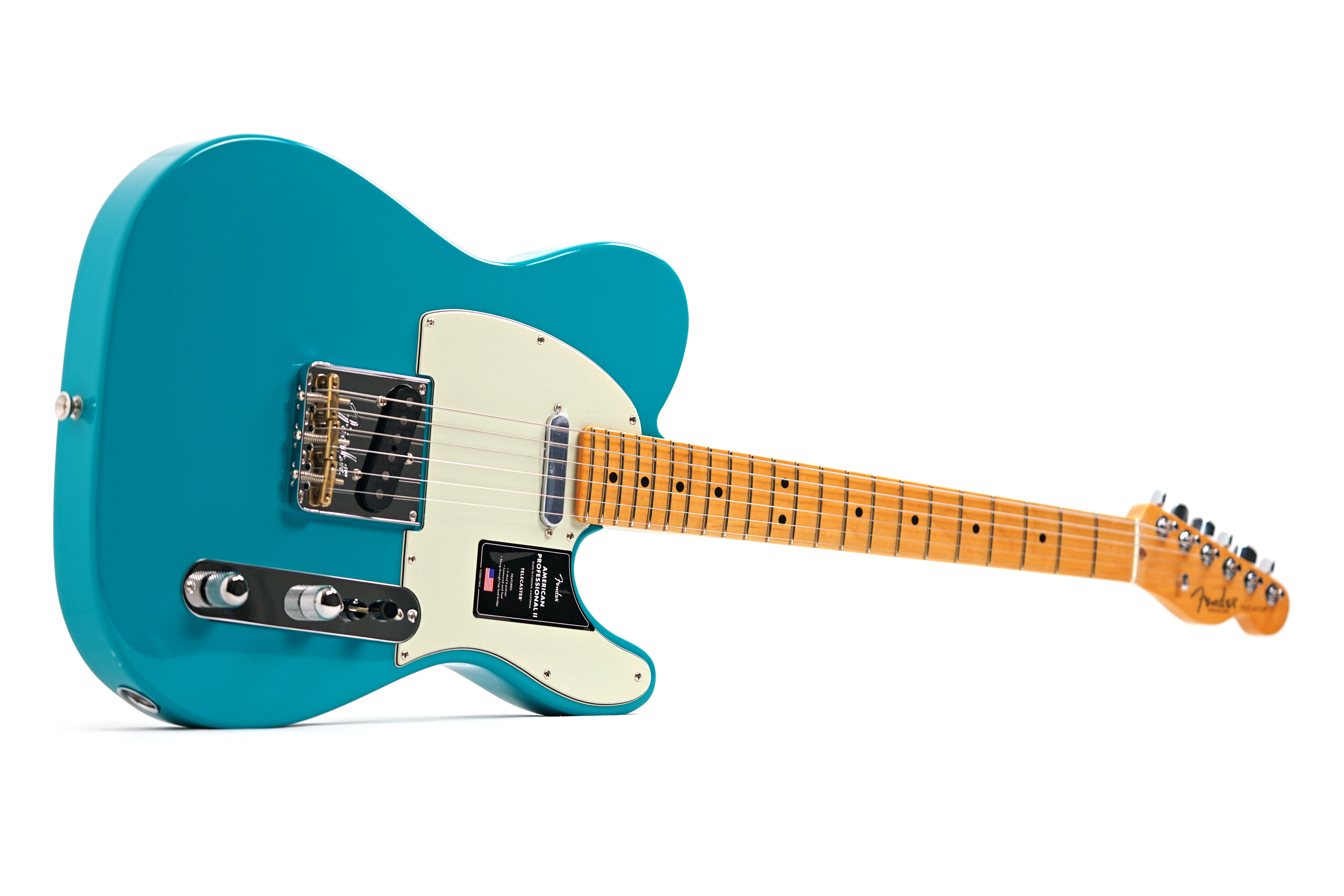 GUITARGUITAR Fender American Professional II Telecaster Miami Blue Maple Fingerboard #US25052472