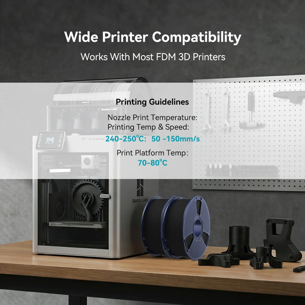 PETG-CF(PETG Carbon Fiber) 3D Printer Filament 1KG