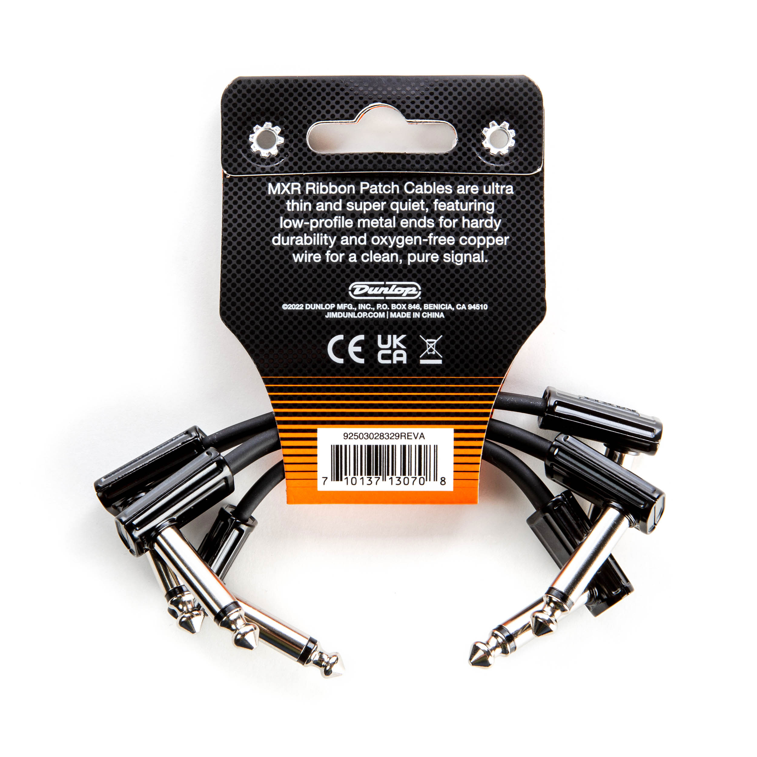 GUITARGUITAR MXR 3 Inch Ribbon Patch Cable - 3 Pack