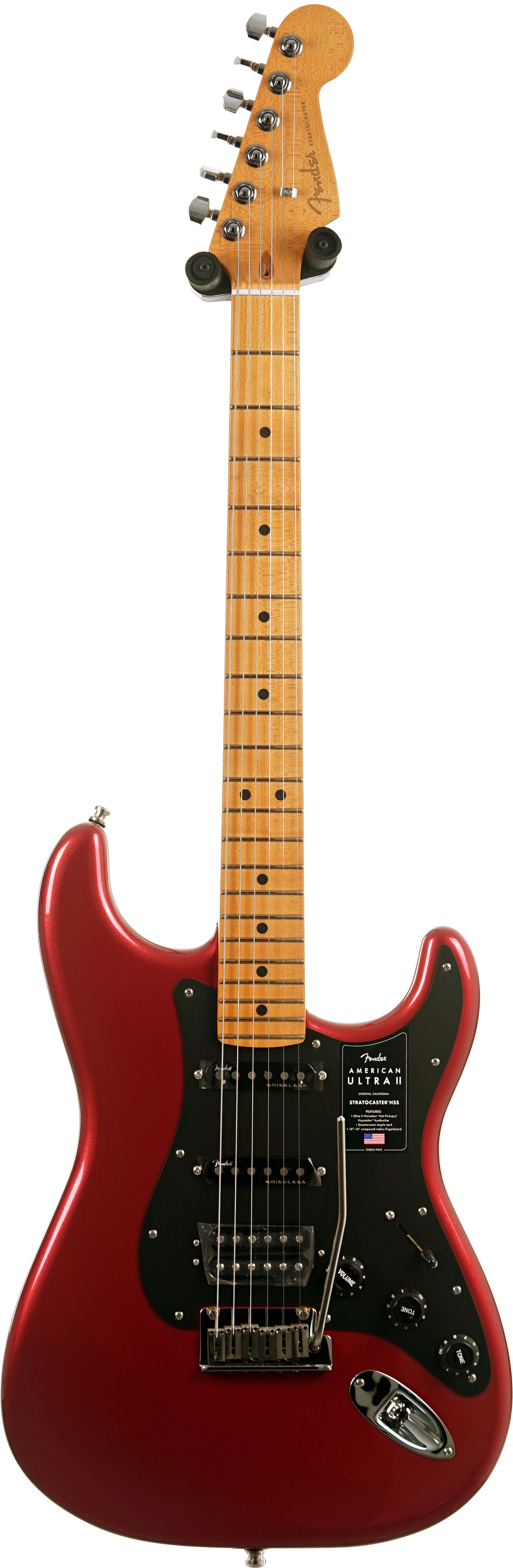 GUITARGUITAR Fender American Ultra II Stratocaster HSS Maple Fingerboard Sinister Red #US25025176
