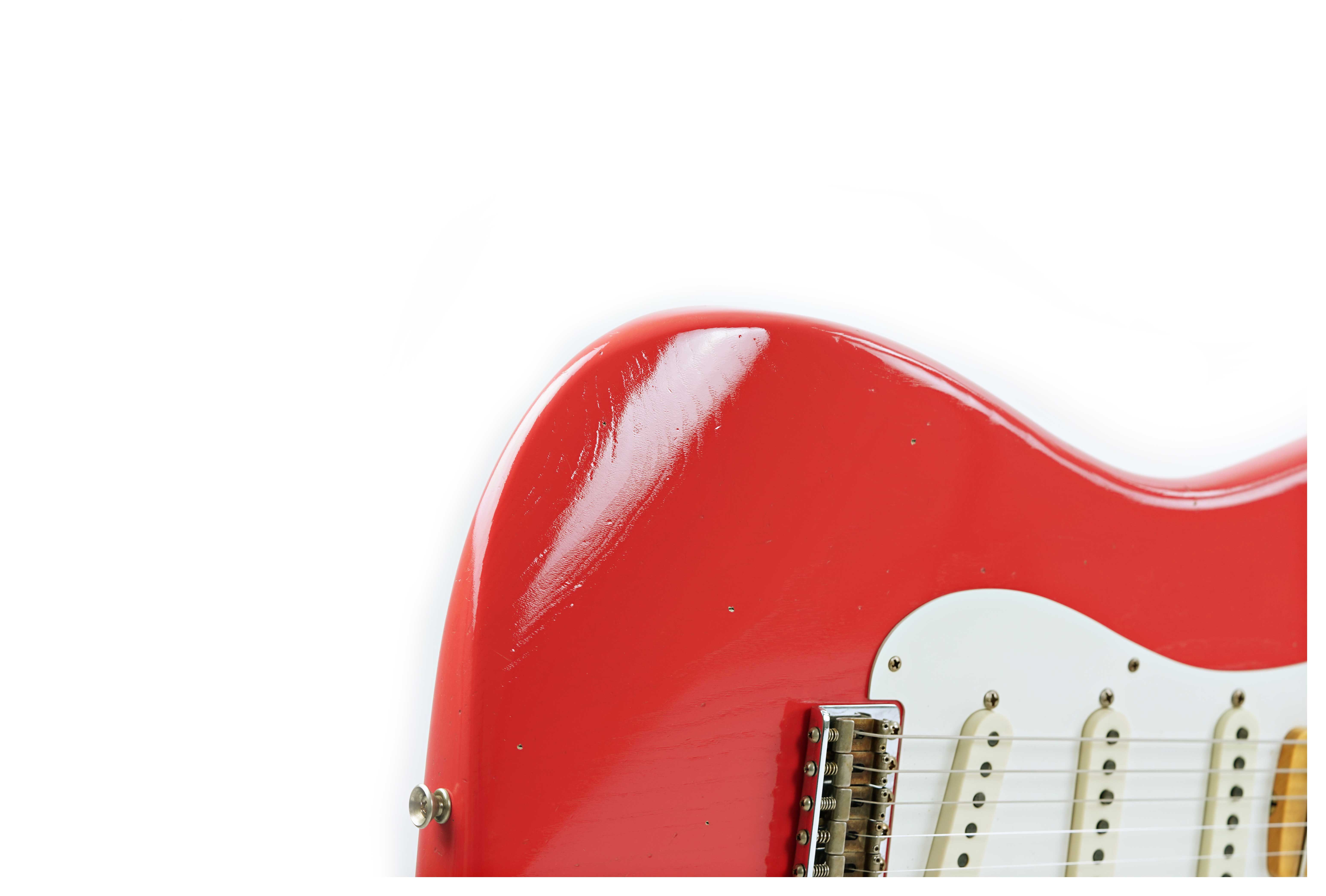 GUITARGUITAR Fender Custom Shop 1956 Stratocaster Journeyman Relic Fiesta Red guitarguitar Spec #CZ573829